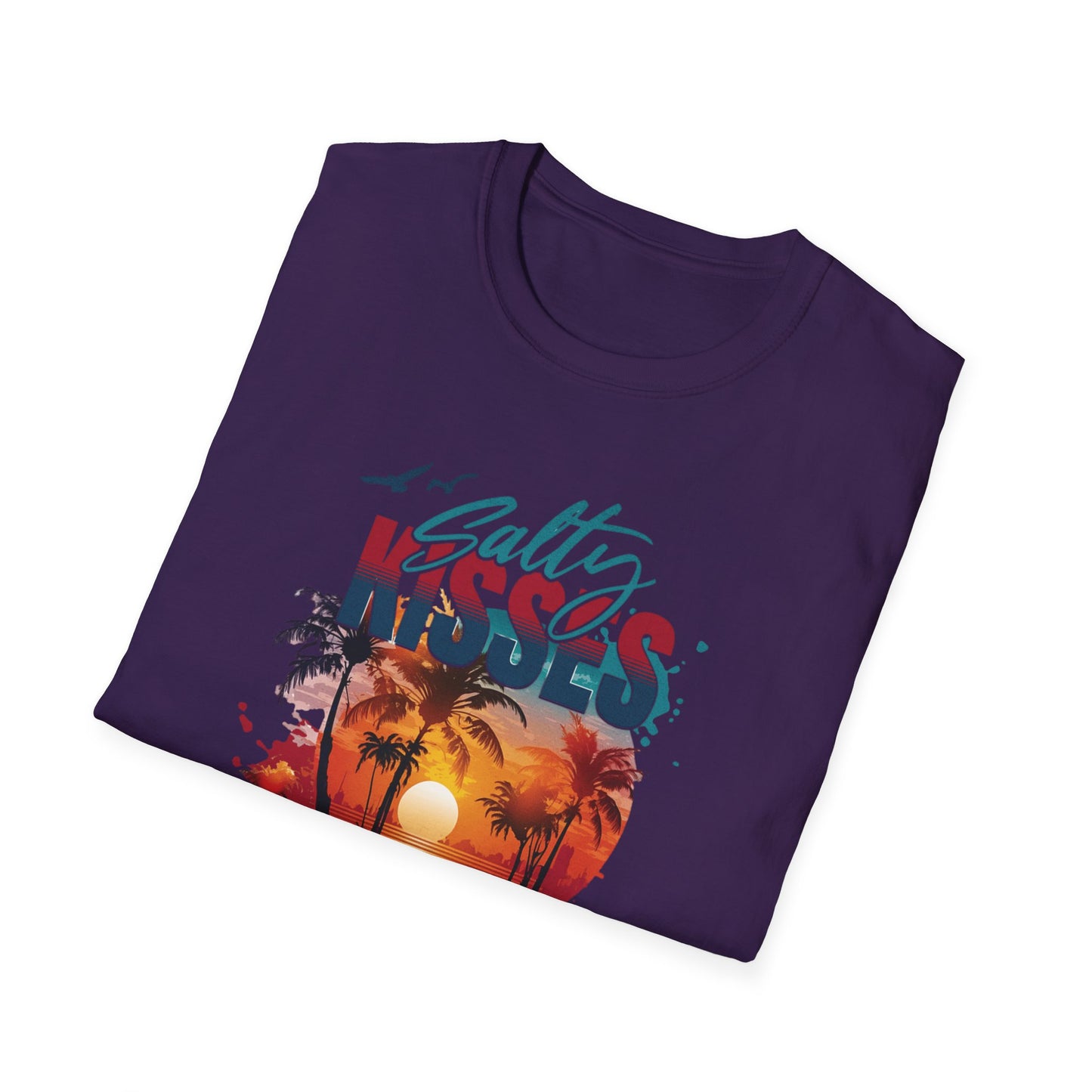 Beach Vibes T-Shirt - Salty Kisses, Ocean Wishes