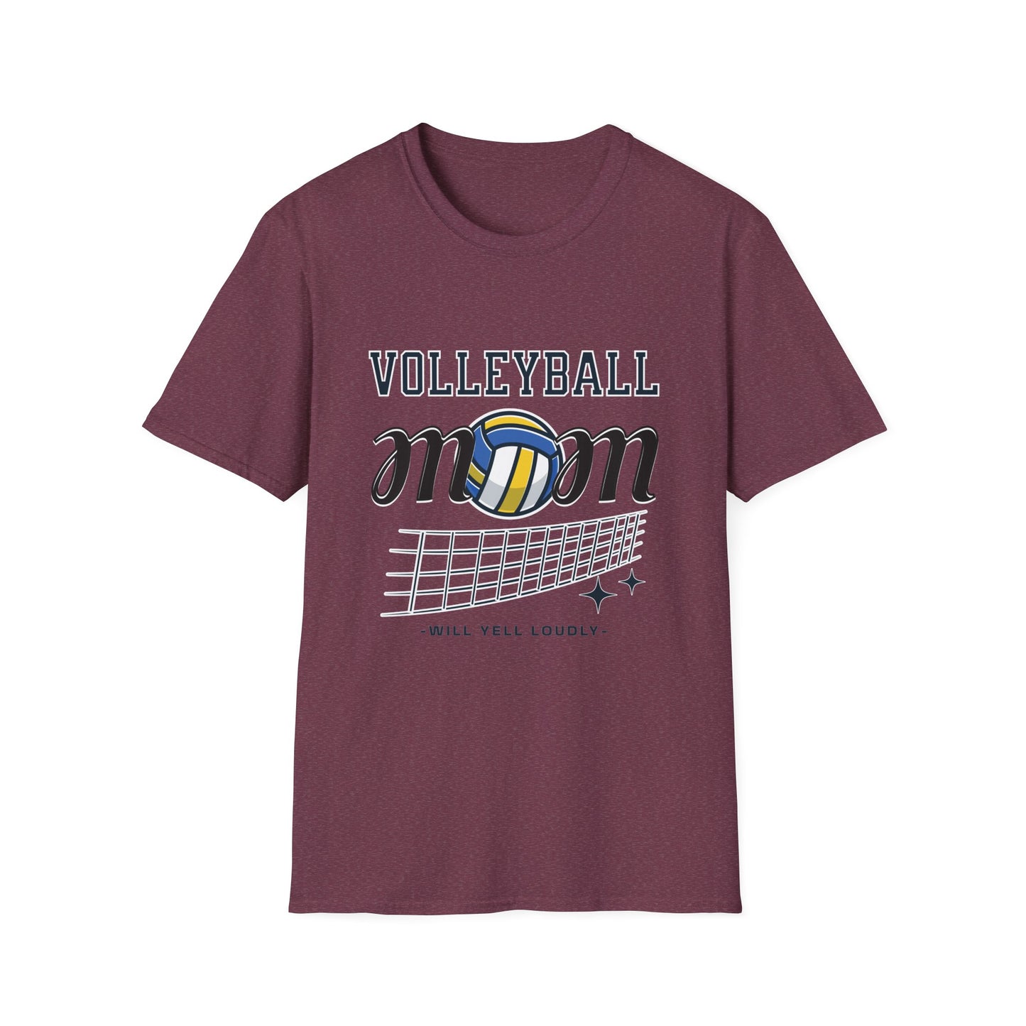 Volleyball Mom T-Shirt | Soft Unisex Tee for Sports Moms | Great for Gifts, Teamwear, Casual Outings, and Holidays