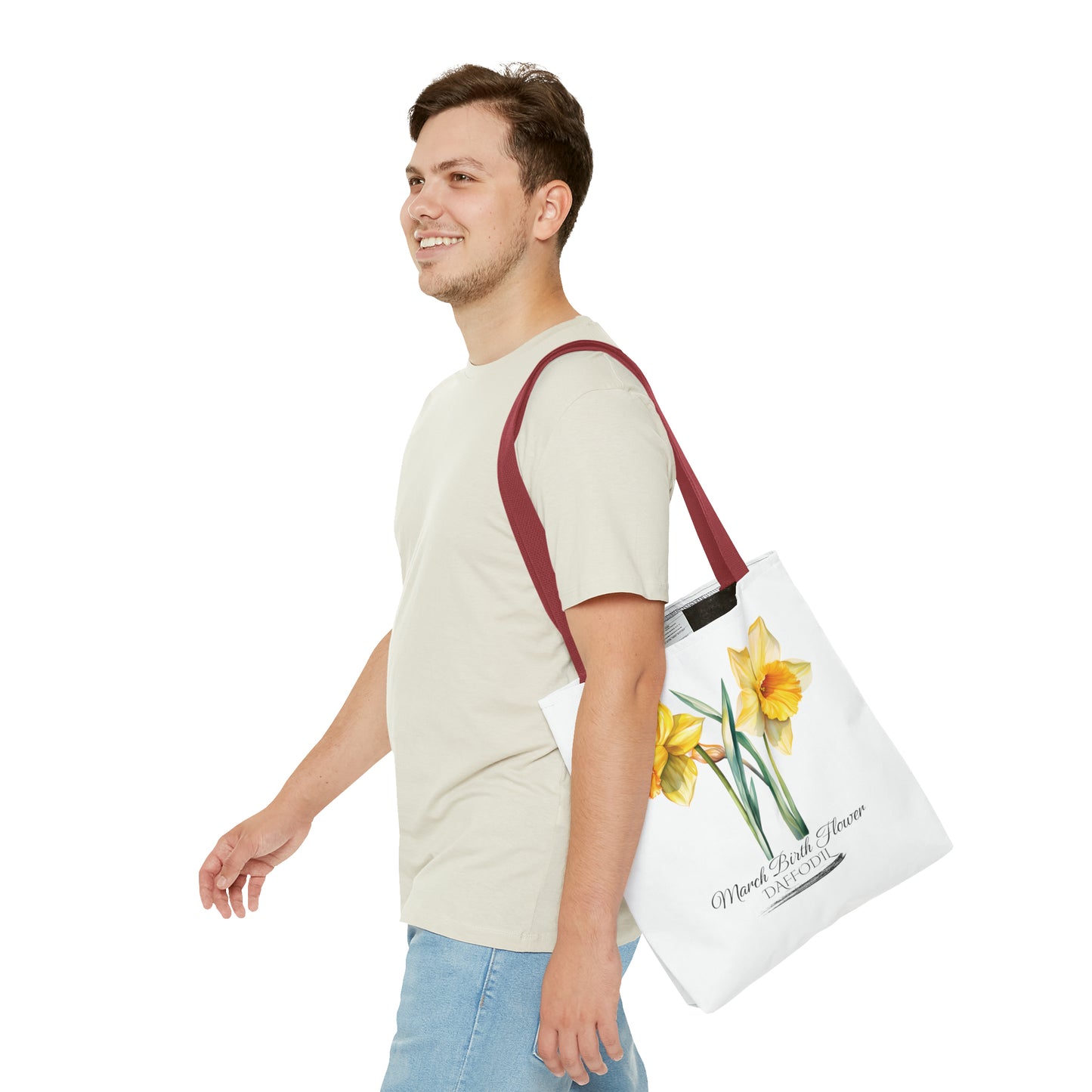 March Birth Flower: Daffodil - Tote Bag (AOP)