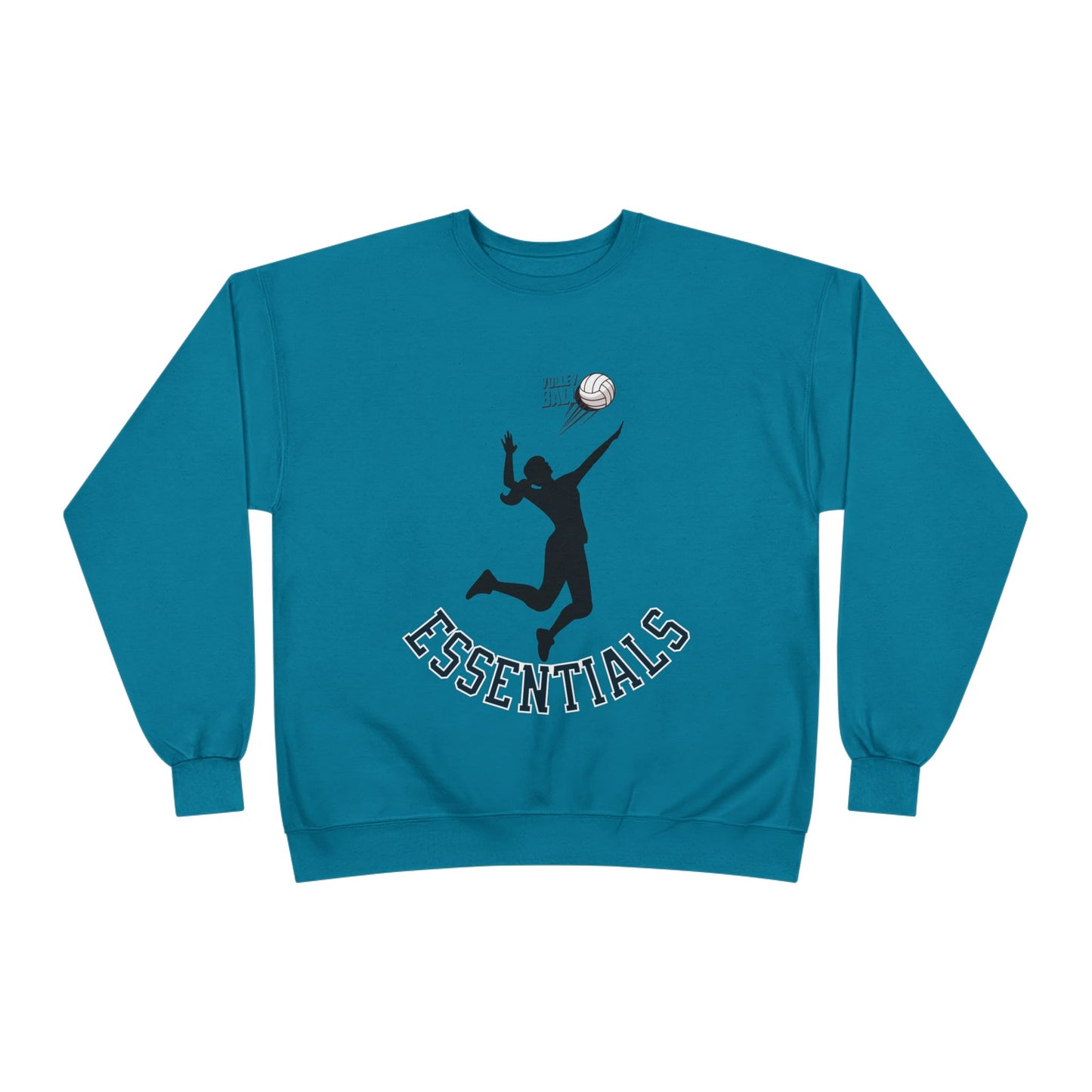 Stylish Eco-Friendly Crewneck Sweatshirt with 'Essentials' Graphic | Ideal for Athletes, Casual Wear, Sports Events and Holiday Gifts