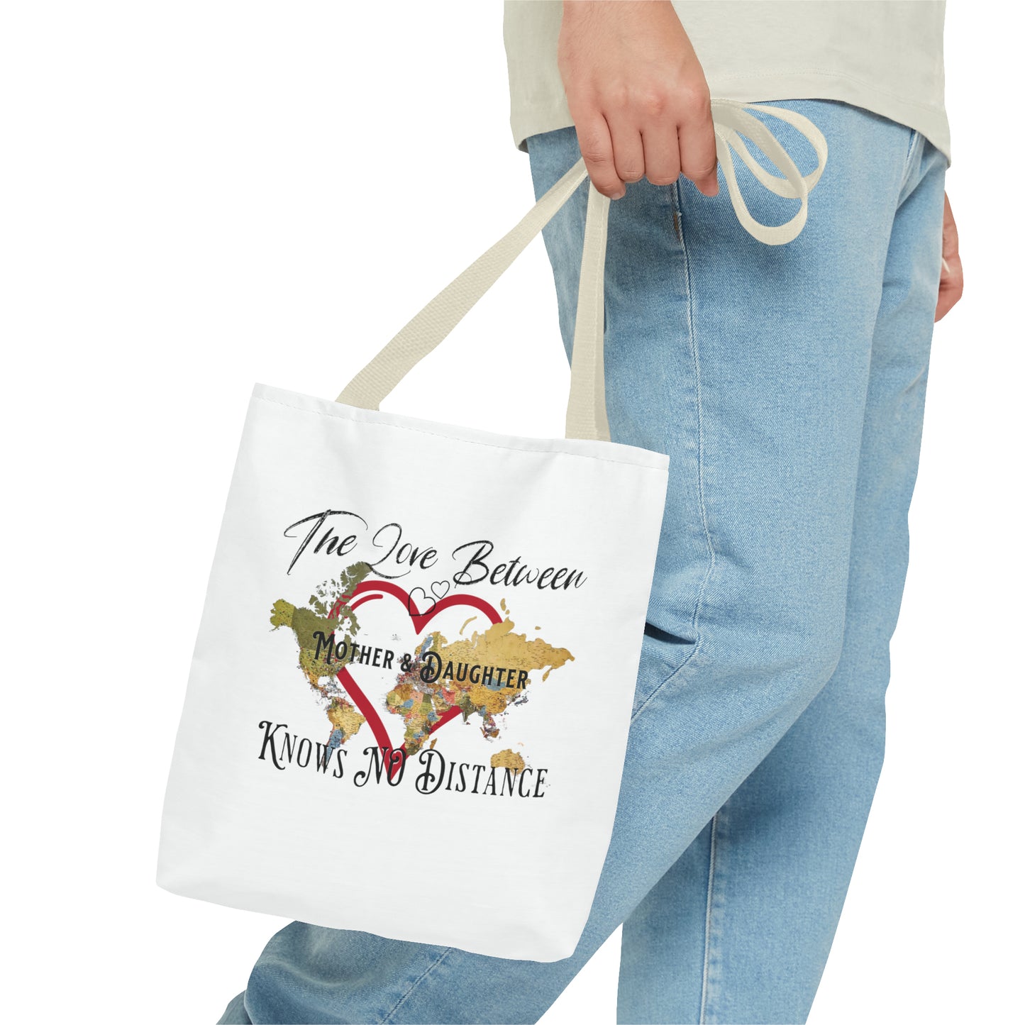 The love between mother and daughter knows no distance - Tote Bag (AOP)