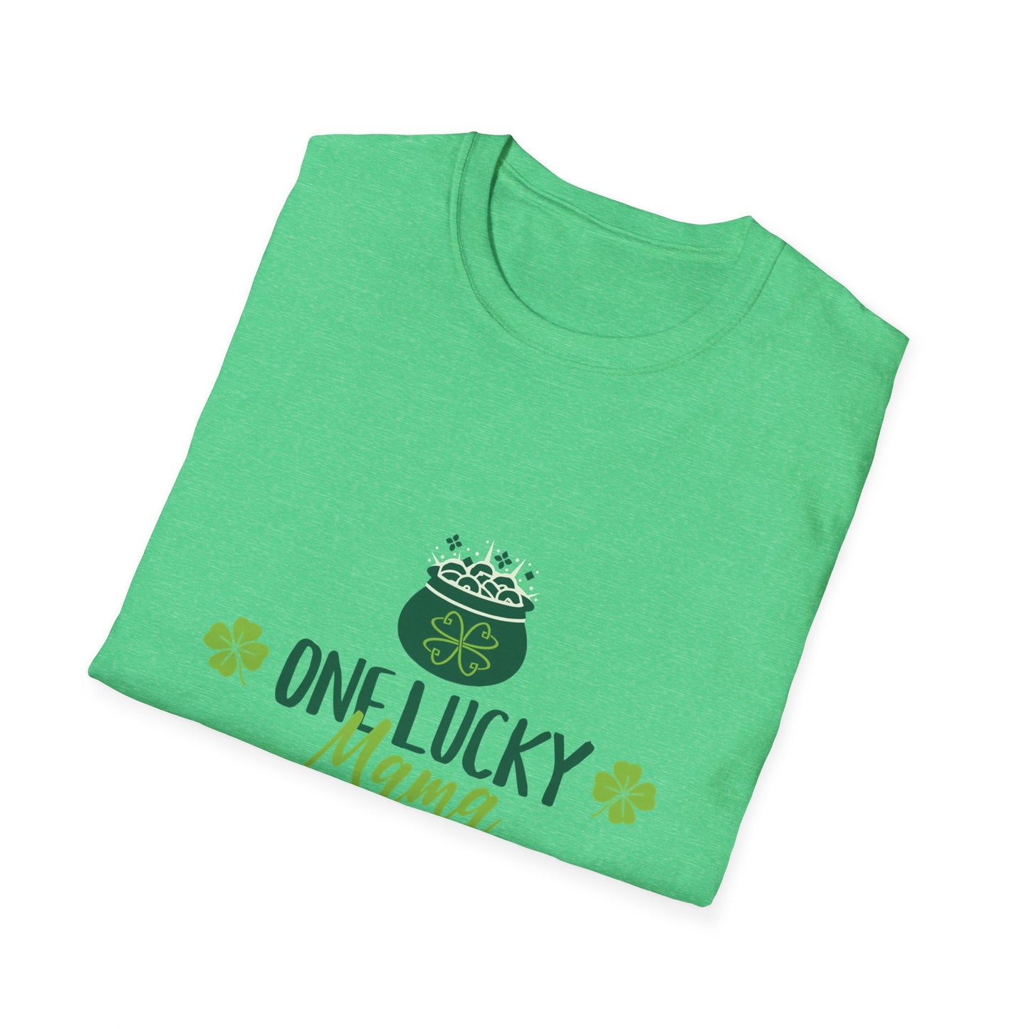 One Lucky Mama Unisex Softstyle T-Shirt for St. Patrick's Day