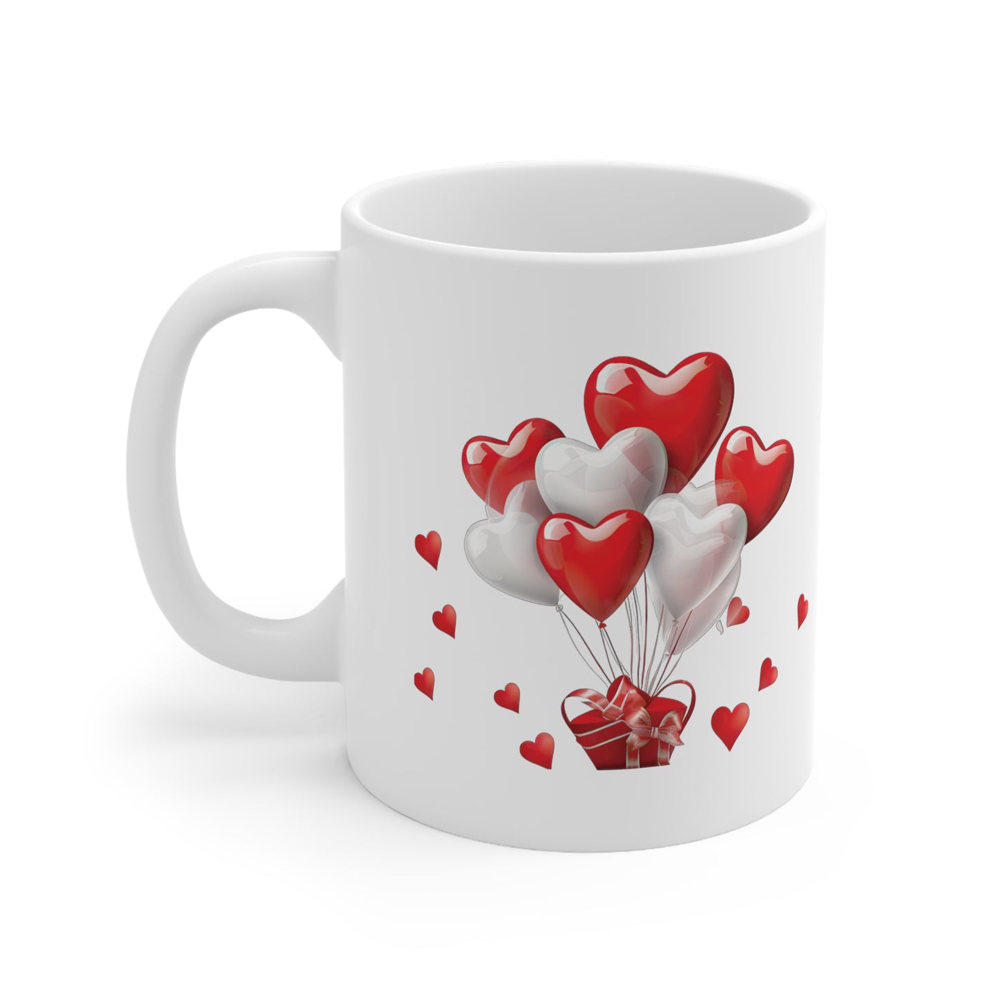 Valentine's Heart Basket: Ceramic Mug 11oz