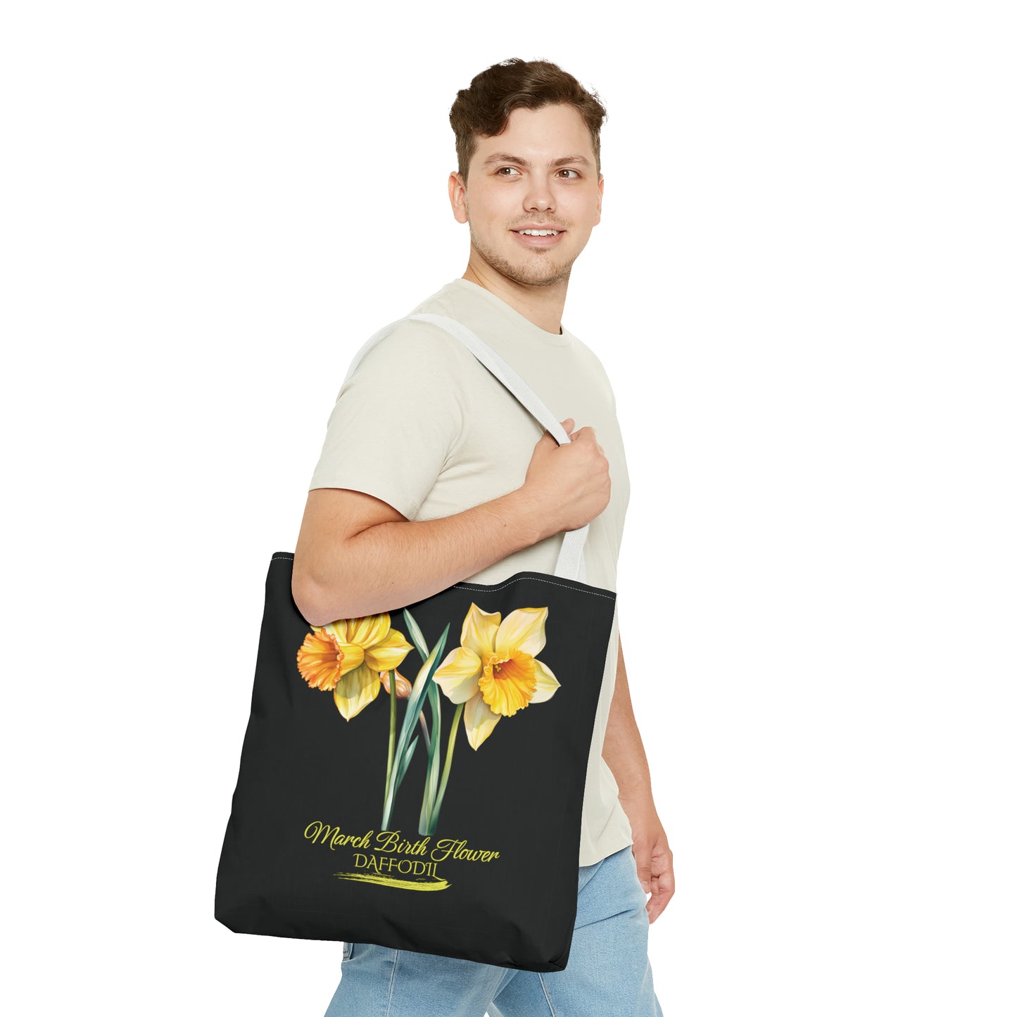 March Birth Flower: Daffodil - Tote Bag (AOP)