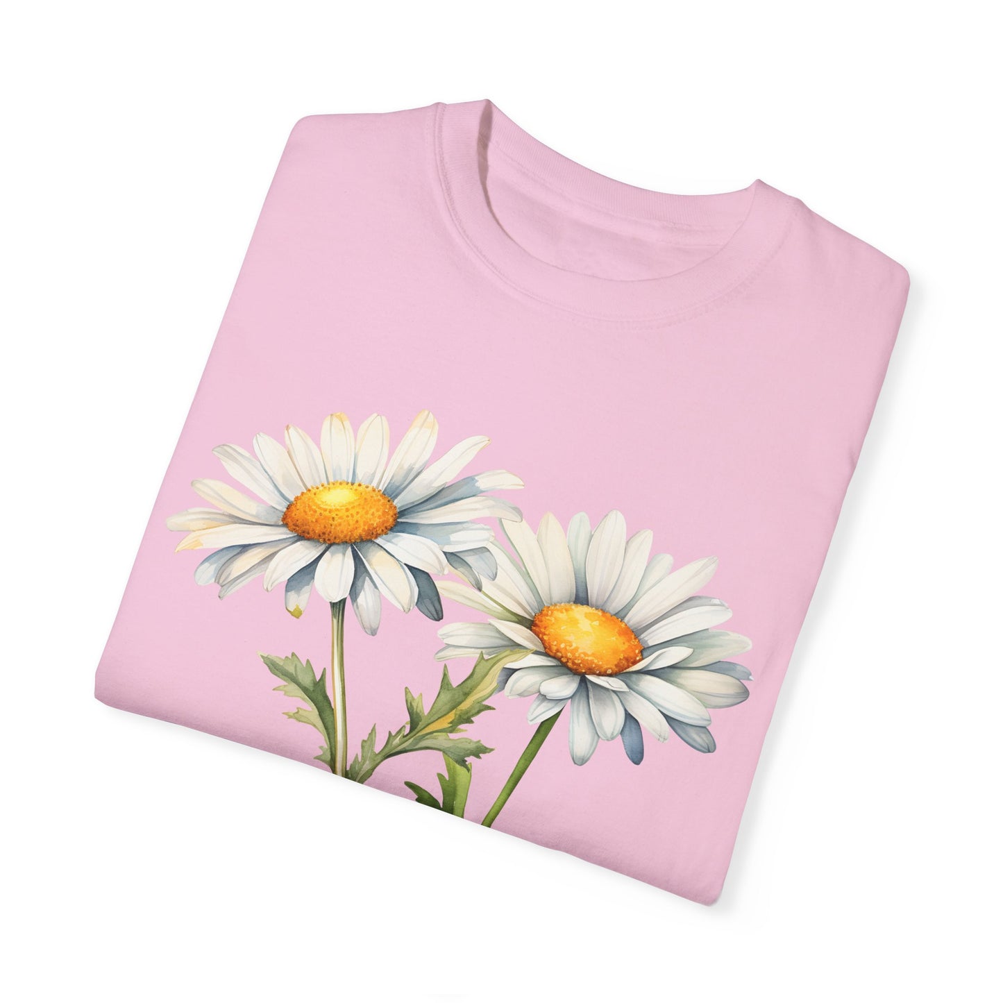 April Birth Flower "Daisy" - Unisex Garment-Dyed T-shirt