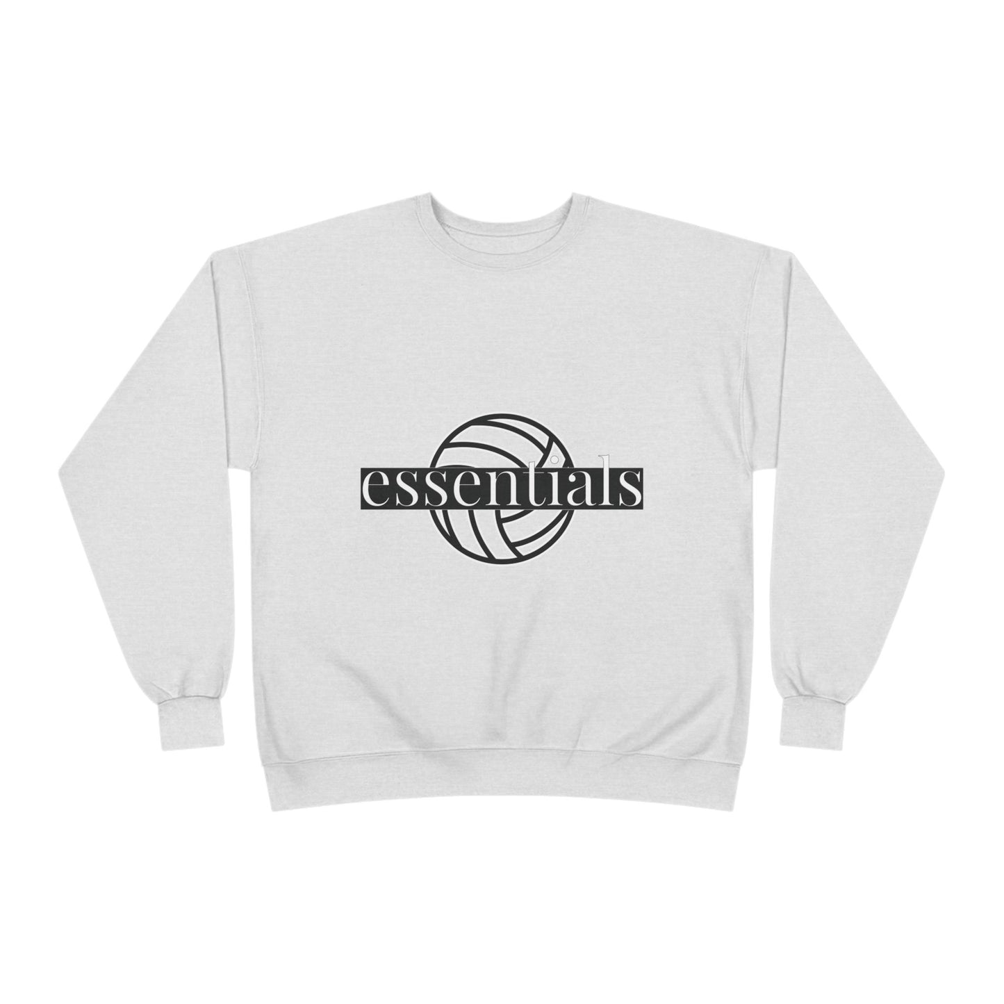 Unisex Eco-Friendly Volleyball Sweatshirt, Casual Sportswear for Athletes, Great for Gifts, Team Spiritwear, Eco-Conscious Fashion