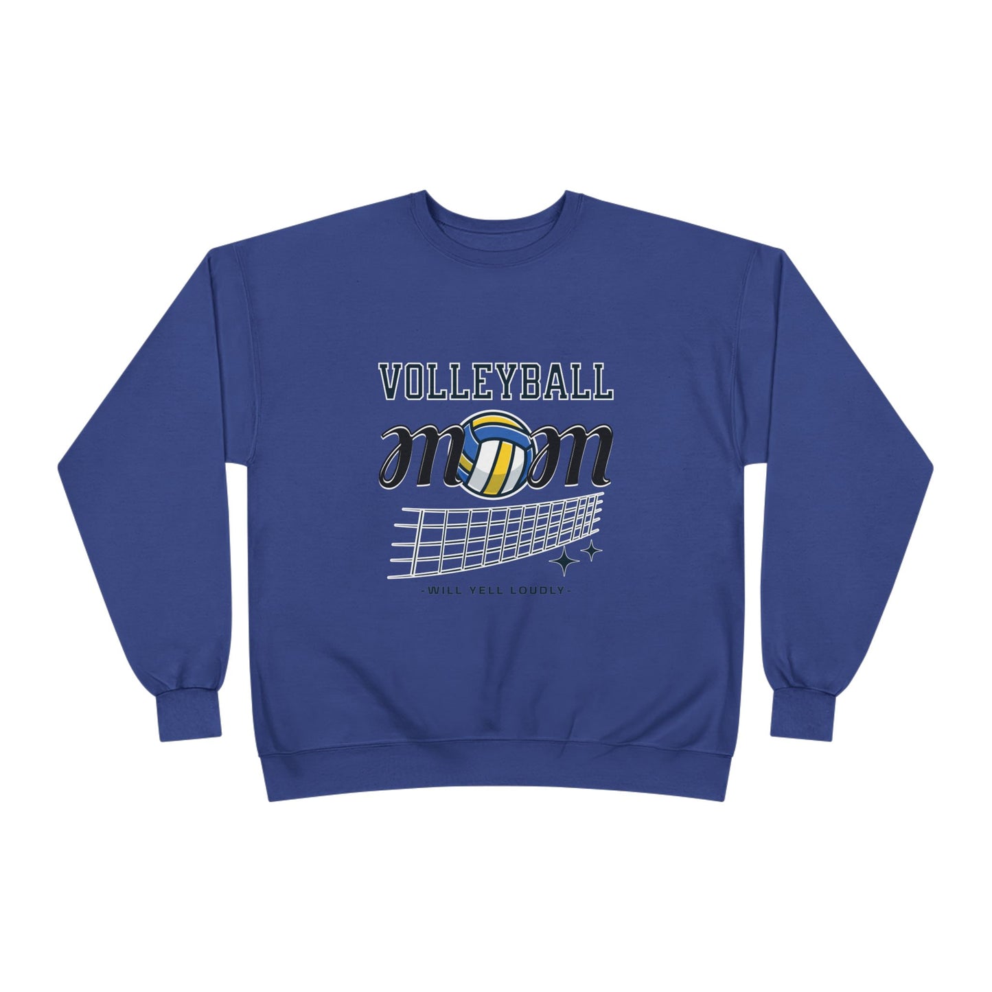 Volleyball Mom Eco-Friendly Crewneck Sweatshirt, Mother's Day Gift, Sports Apparel, Gamer Sweatshirt, Family Celebration Wear