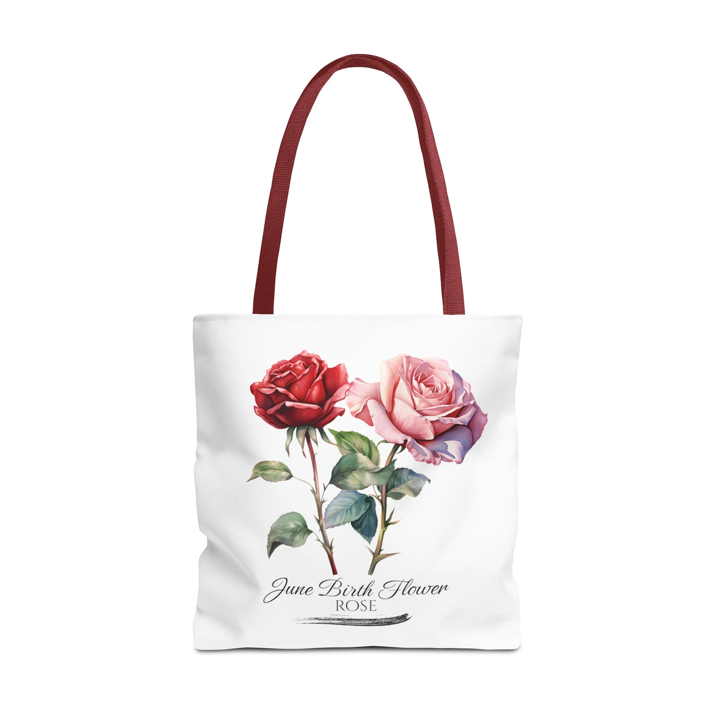 June Birth Flower: Rose - Tote Bag (AOP)