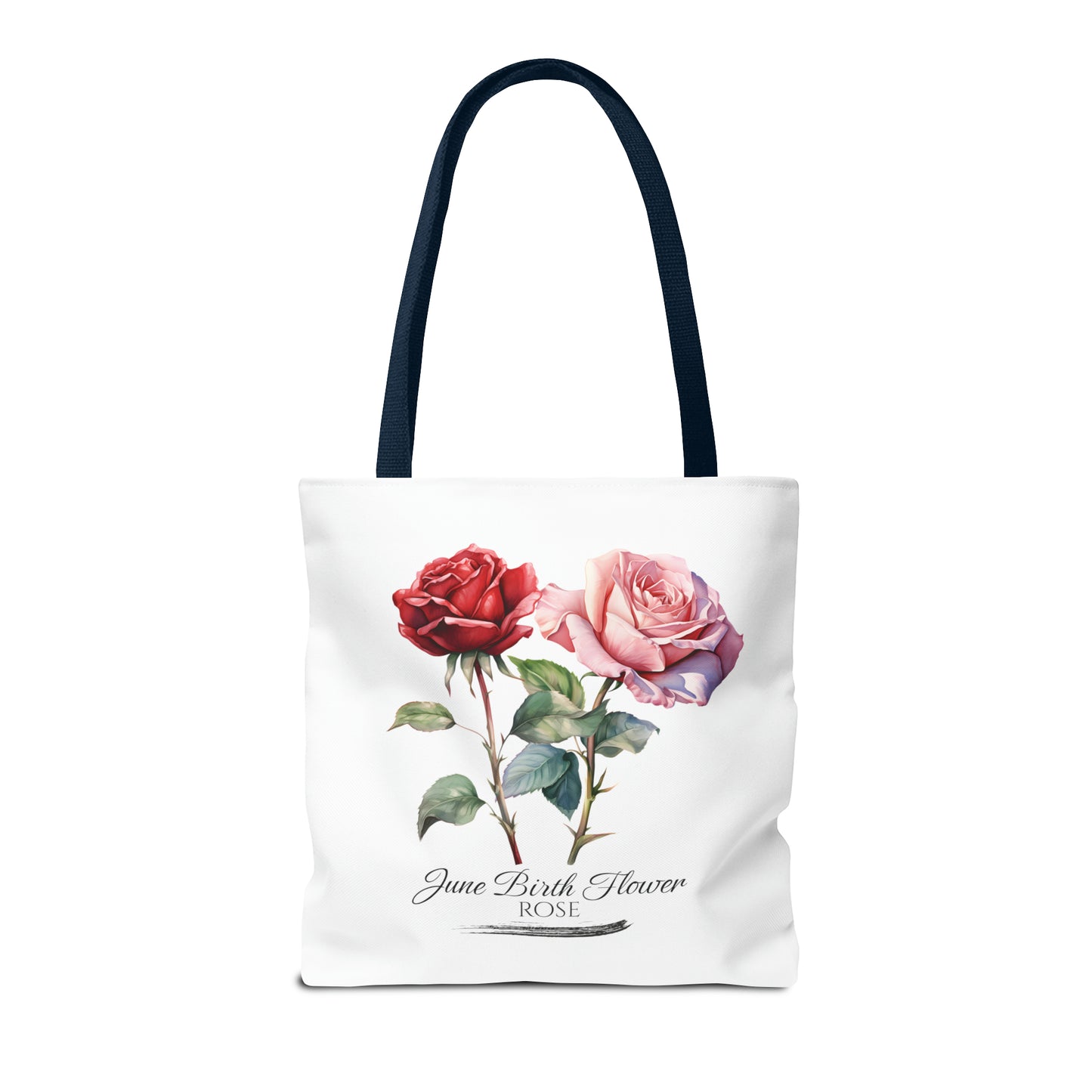 June Birth Flower: Rose - Tote Bag (AOP)