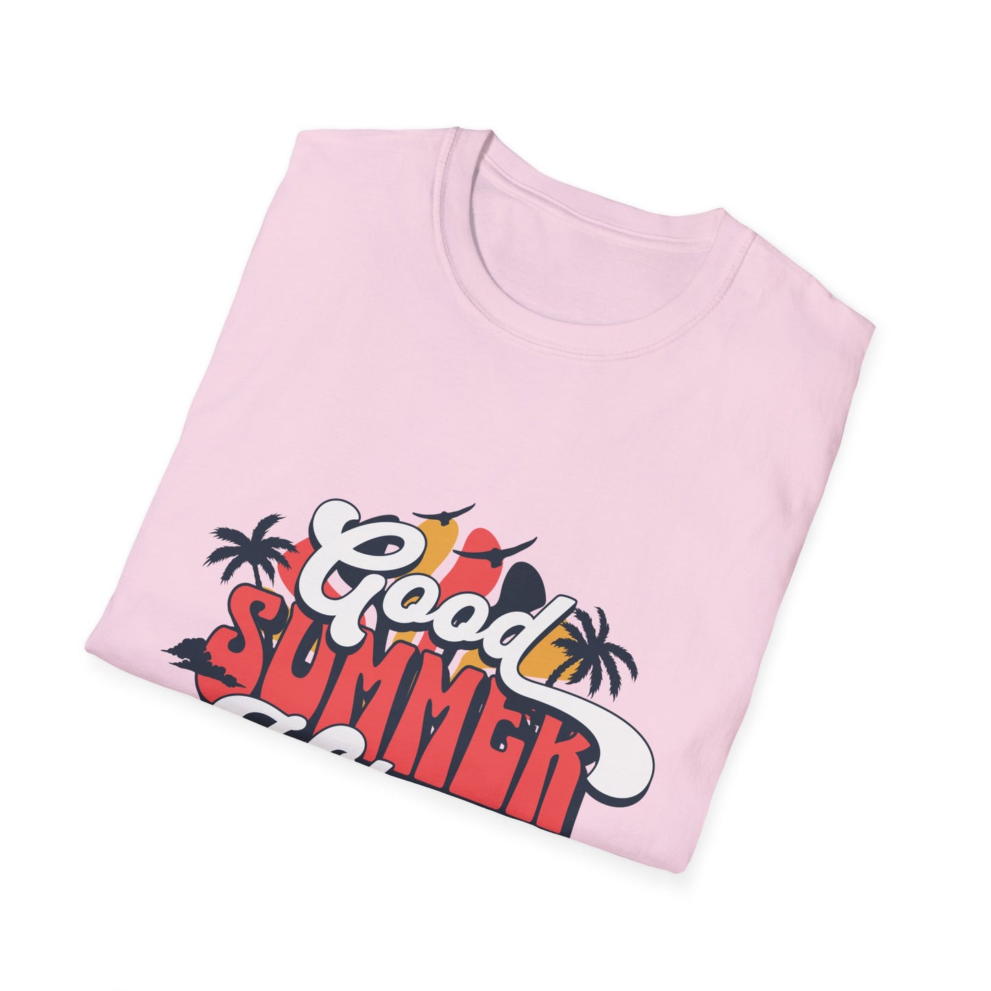 Summer Vibes T-Shirt, Good Summer Vibes Tee, Unisex Graphic Shirt, Beachwear, Vacation Outfit, Casual Wear, Gift Idea