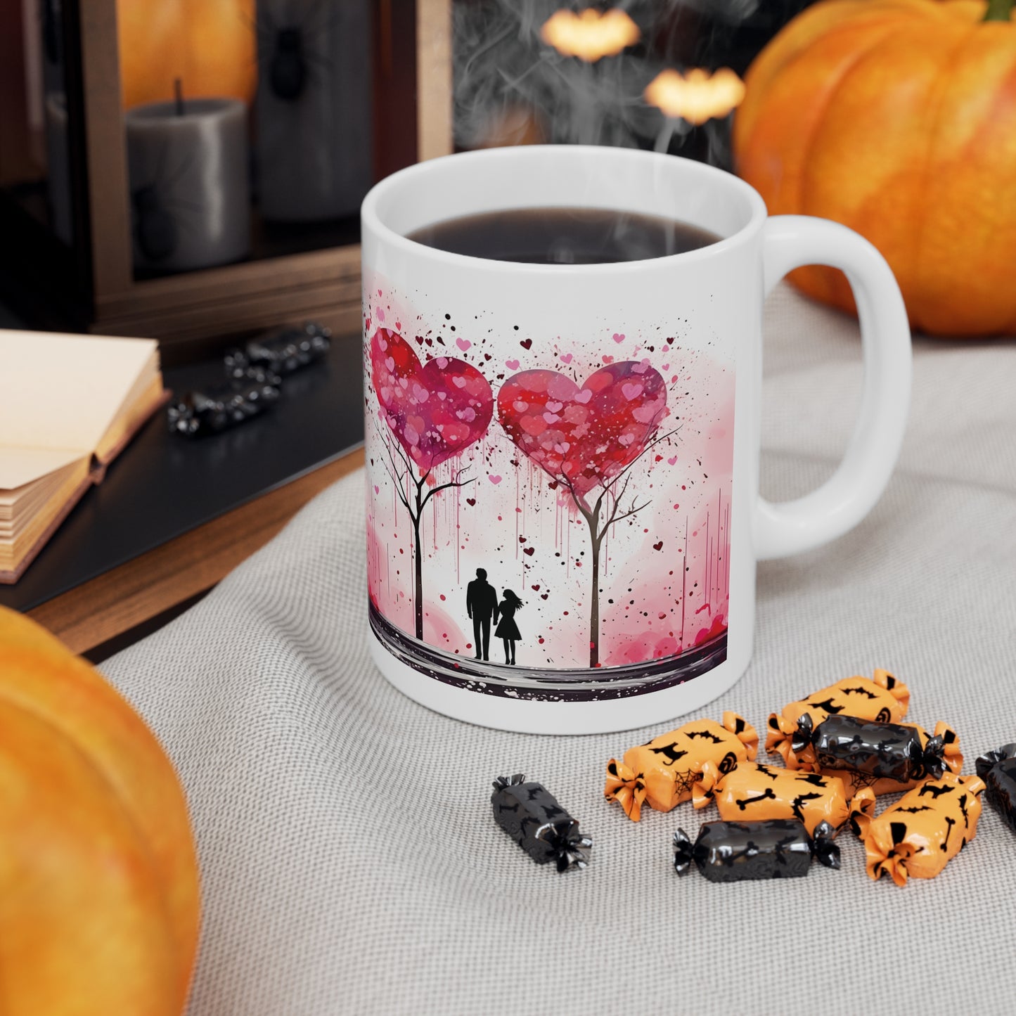 Valentine's two hearts as one: Ceramic Mug 11oz