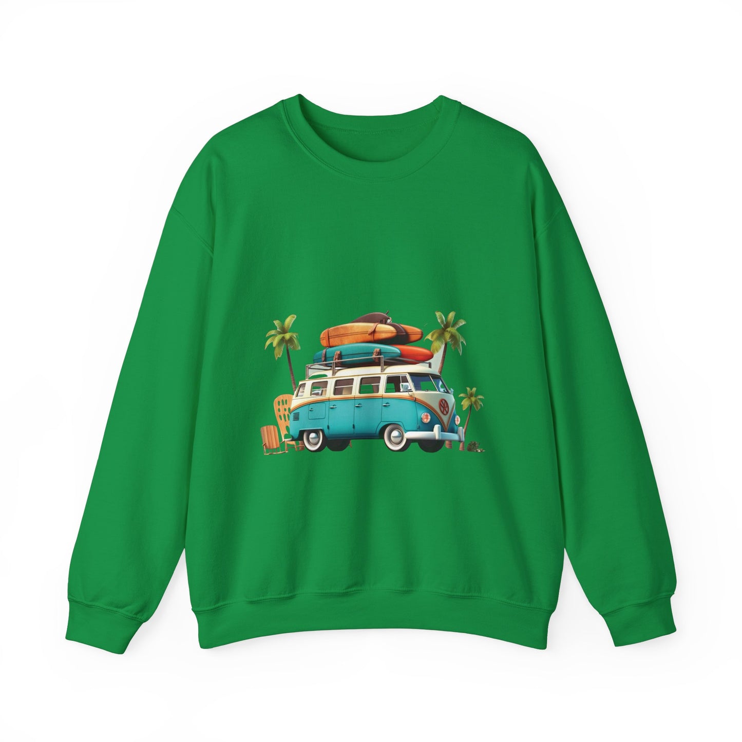 Retro Surf Van - Unisex Heavy Blend™ Crewneck Sweatshirt
