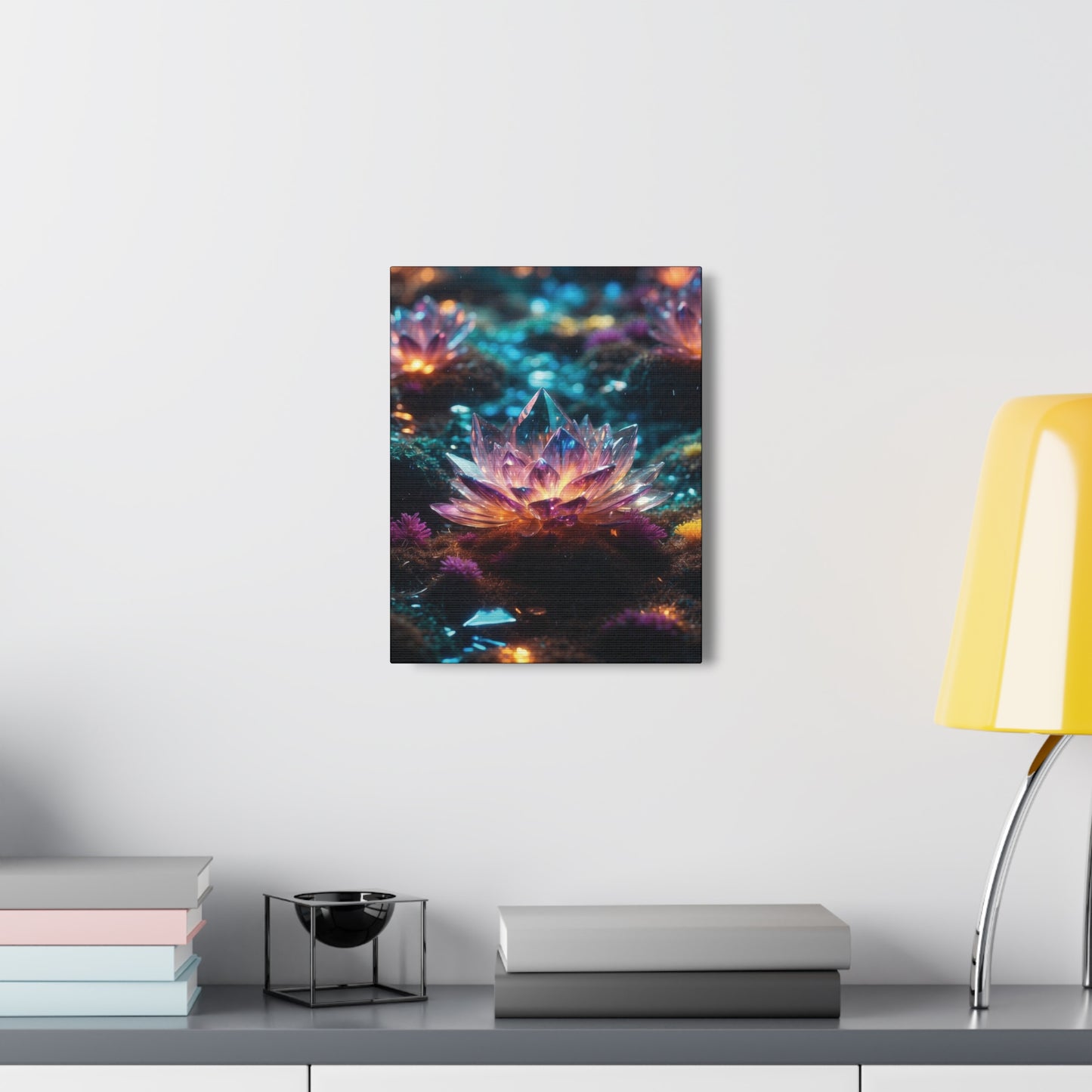 Crystal Lotus: Canvas Gallery Wraps