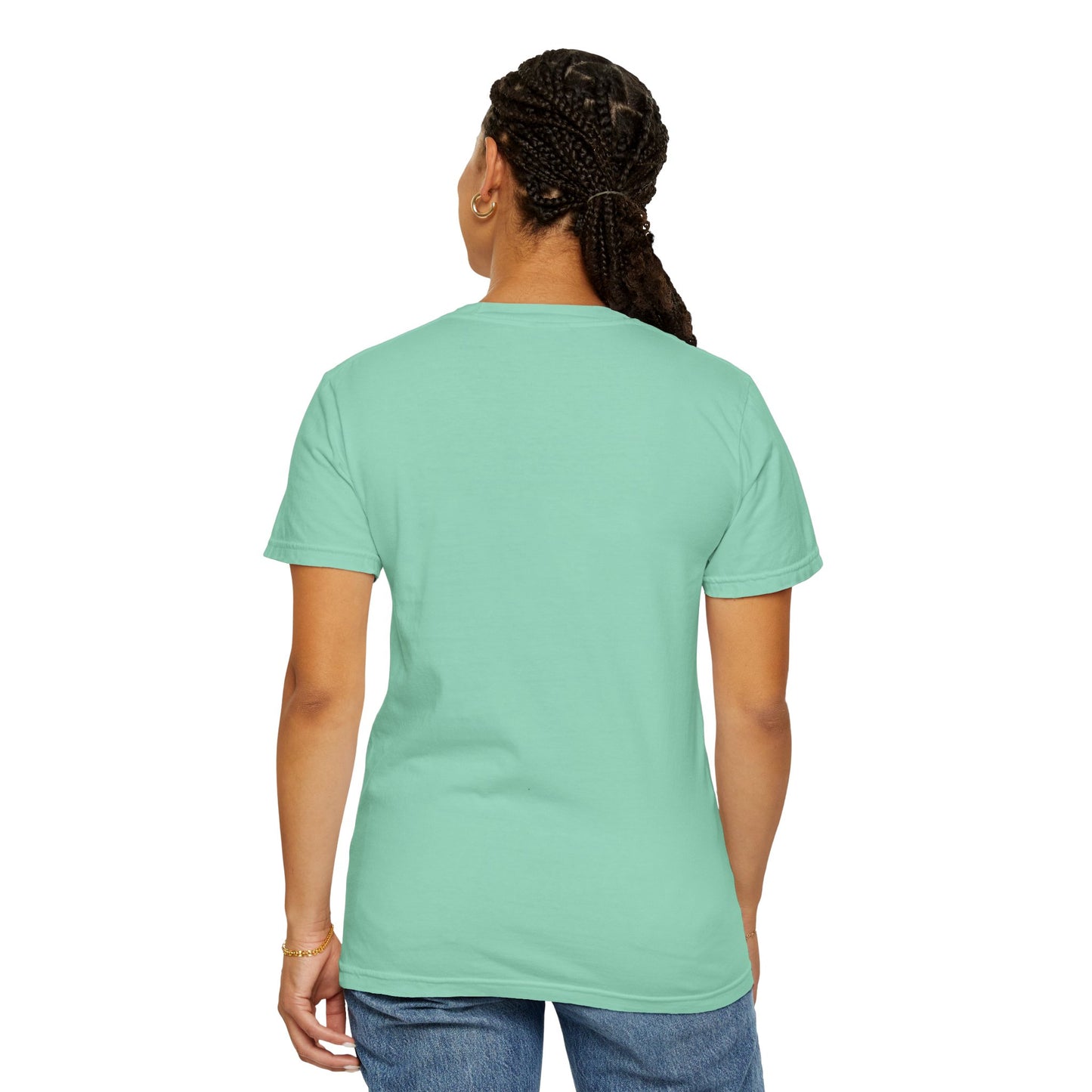 Coffee because too early for wine - Unisex Garment-Dyed T-shirt
