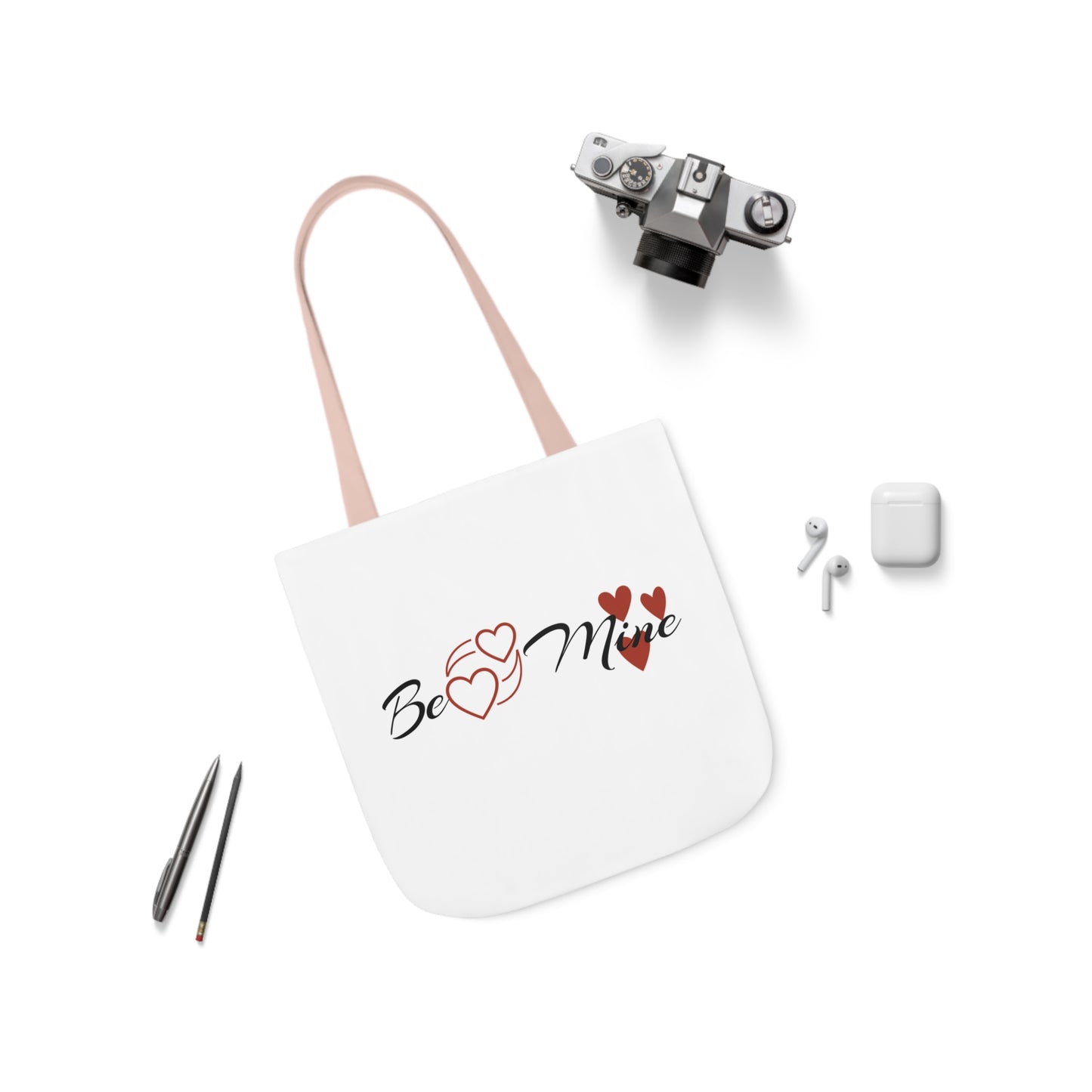 Valentine's Canvas Tote Bag: Be Mine
