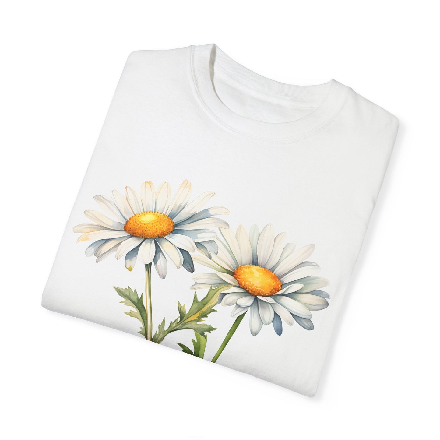 April Birth Flower "Daisy" - Unisex Garment-Dyed T-shirt
