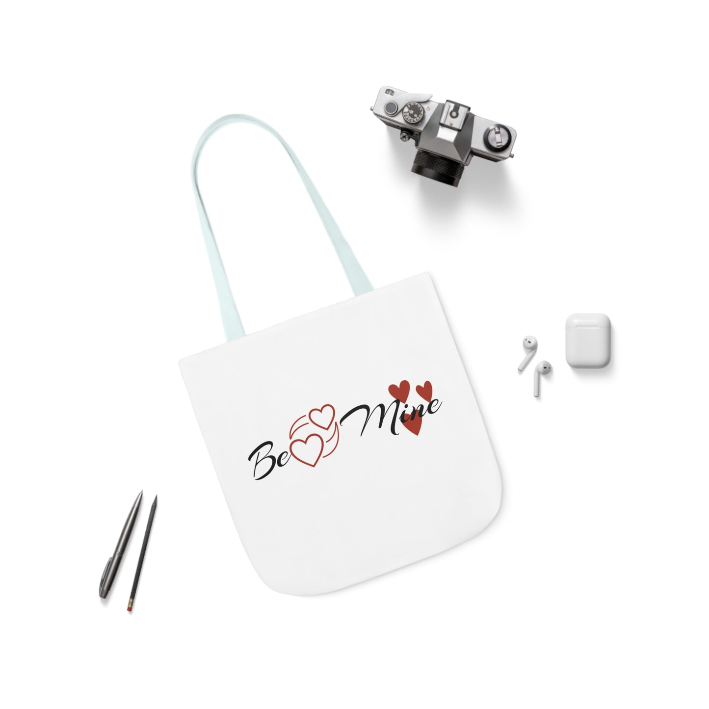 Valentine's Canvas Tote Bag: Be Mine