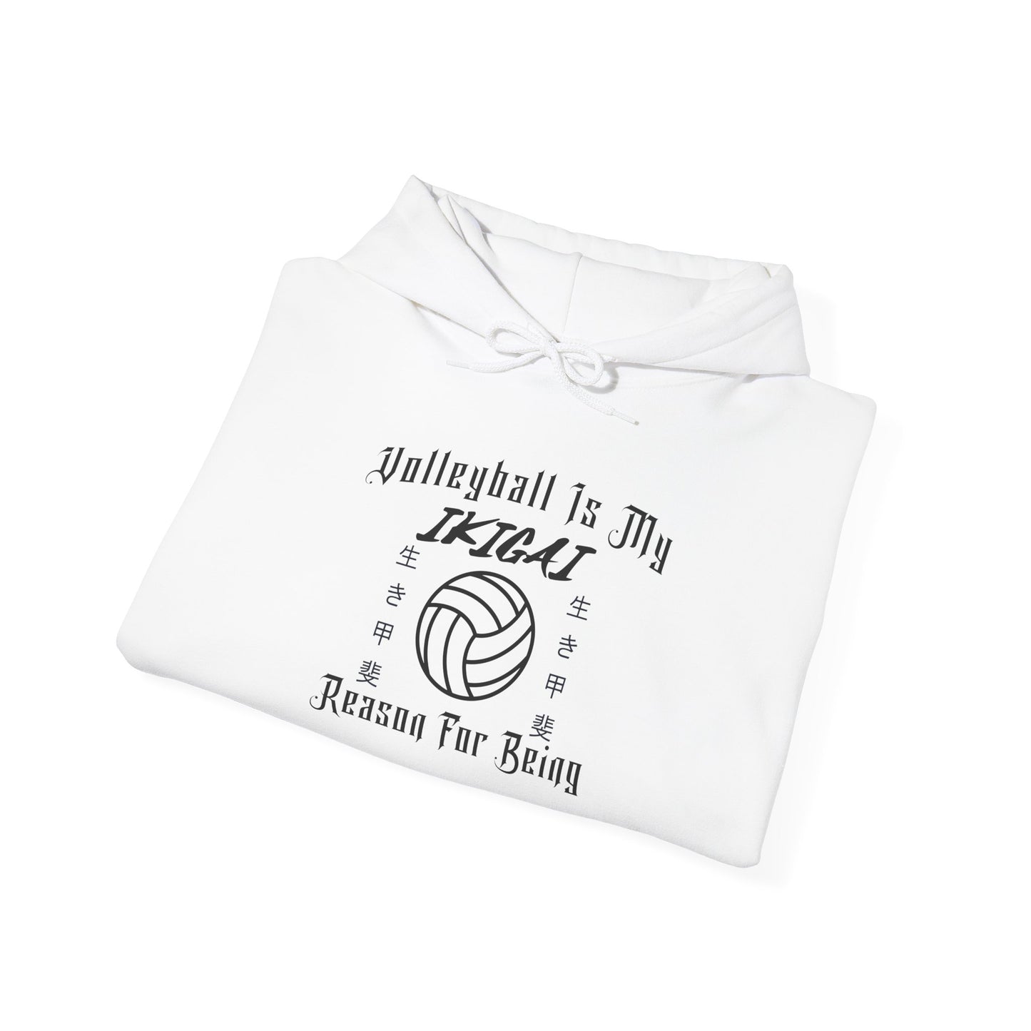 Volleyball Is My IKIGAI: Unisex Heavy Blend™ Hooded Sweatshirt
