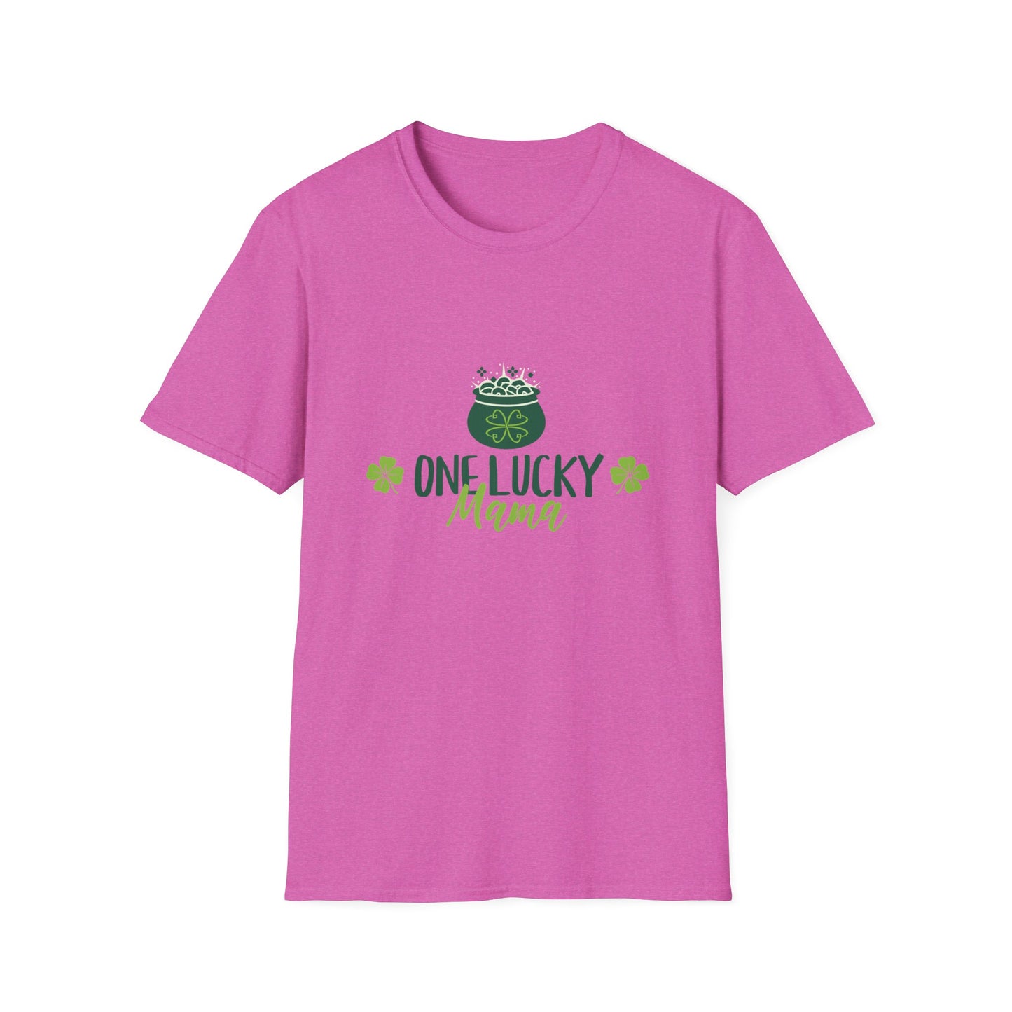 One Lucky Mama Unisex Softstyle T-Shirt for St. Patrick's Day