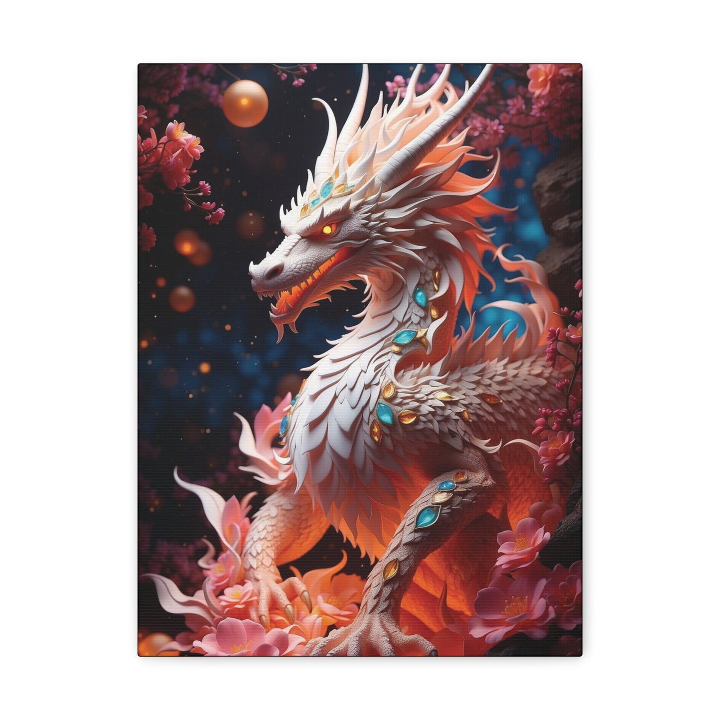 The Protector Dragon: Canvas Gallery Wraps