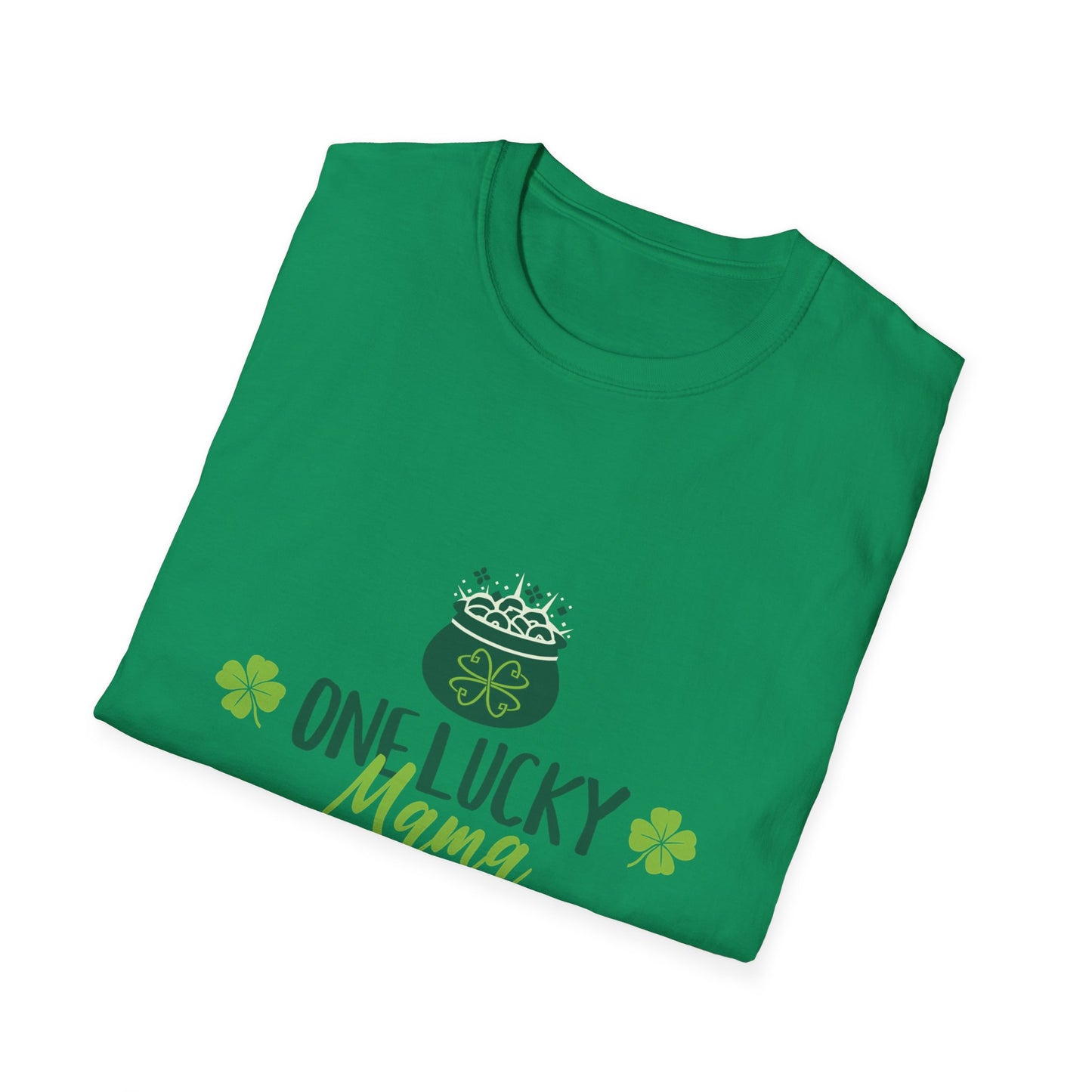 One Lucky Mama Unisex Softstyle T-Shirt for St. Patrick's Day