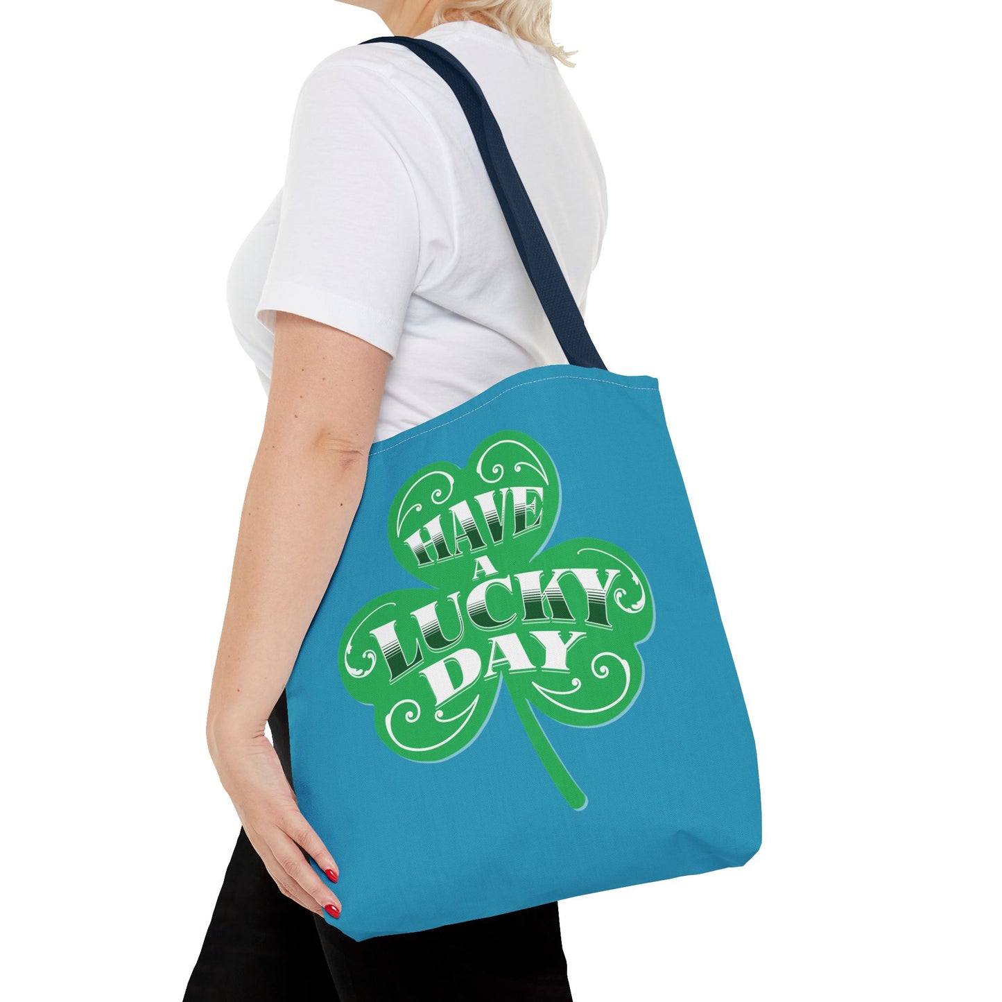 Lucky Day Tote Bag - St. Patrick's Day Gift, Shamrock Design, Eco-Friendly Bag, Fun Everyday Tote, Perfect for Luck!