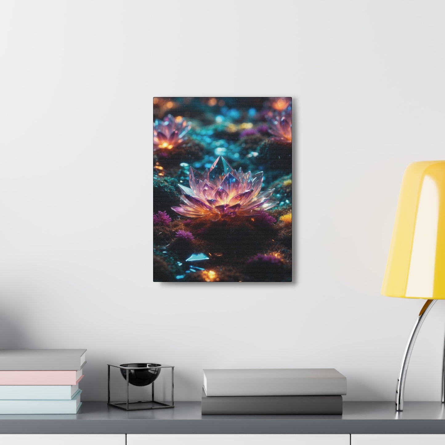 Crystal Lotus: Canvas Gallery Wraps