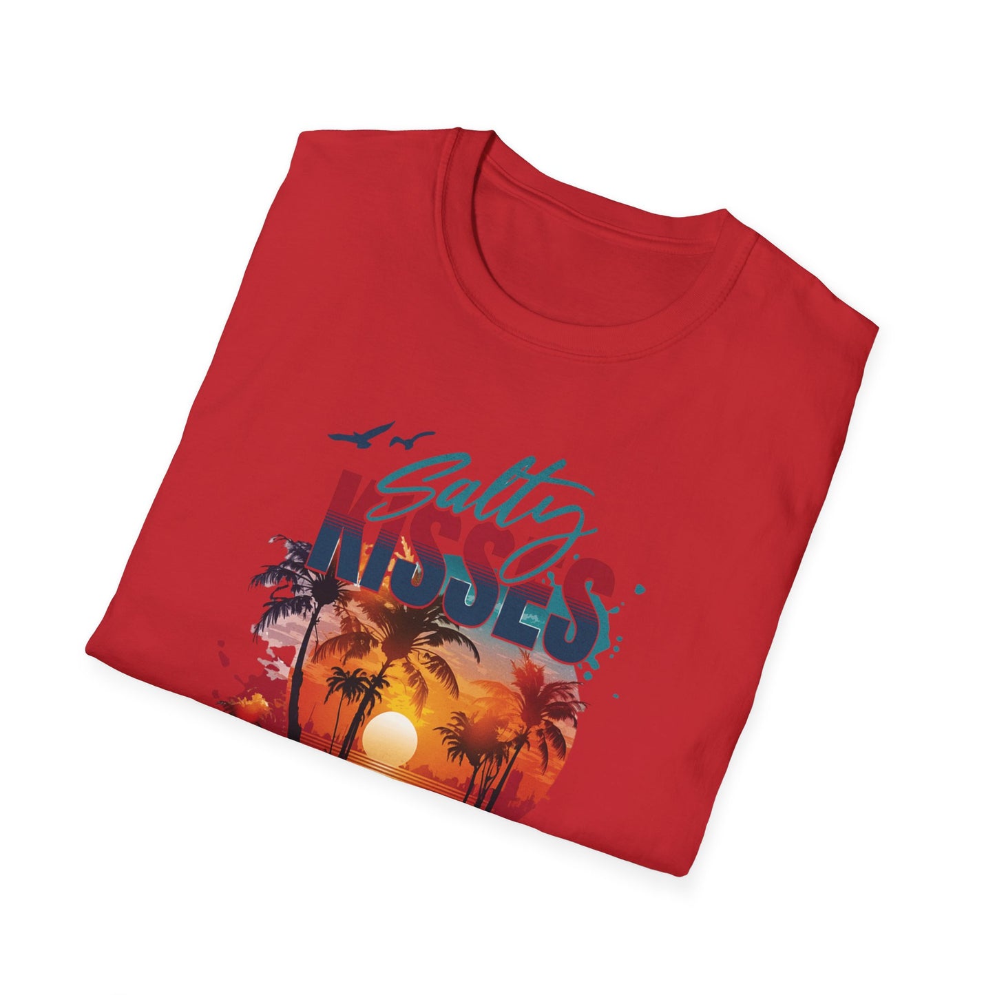 Beach Vibes T-Shirt - Salty Kisses, Ocean Wishes