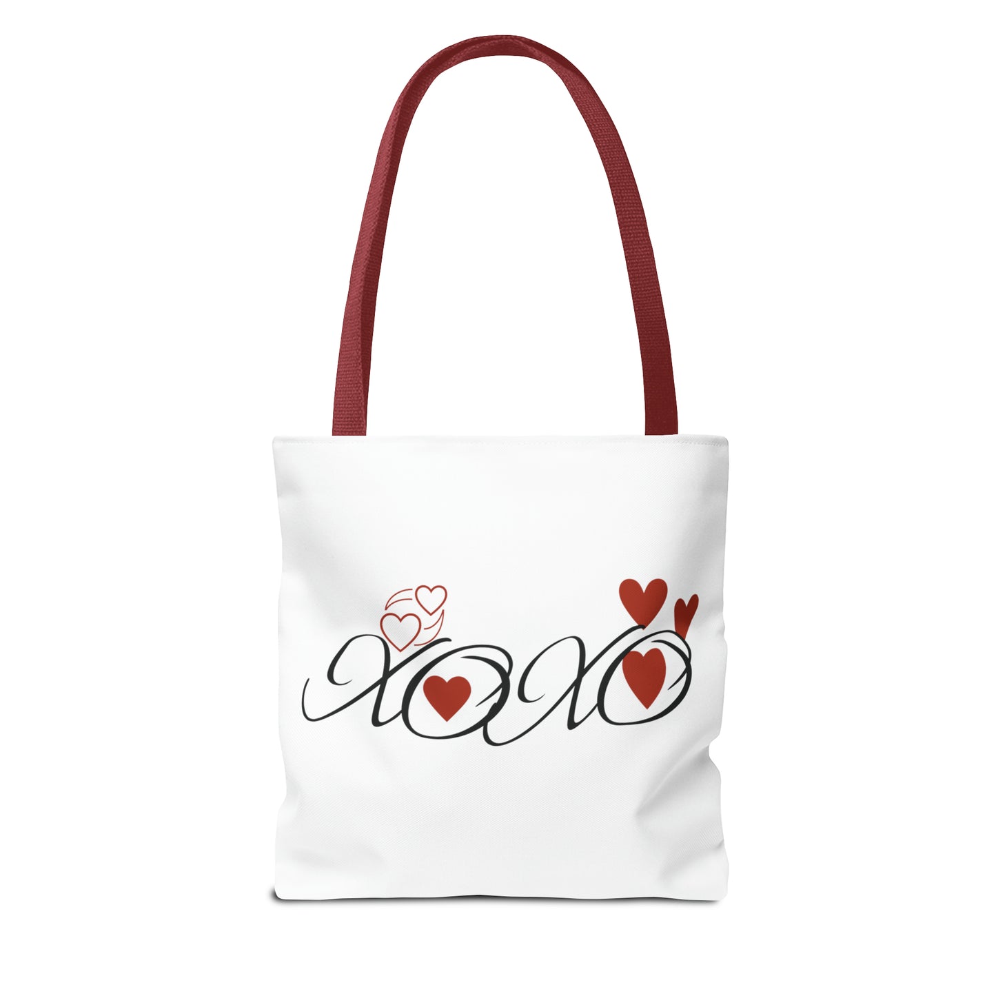 Valentine: XOXO with Hearts - Tote Bag (AOP)