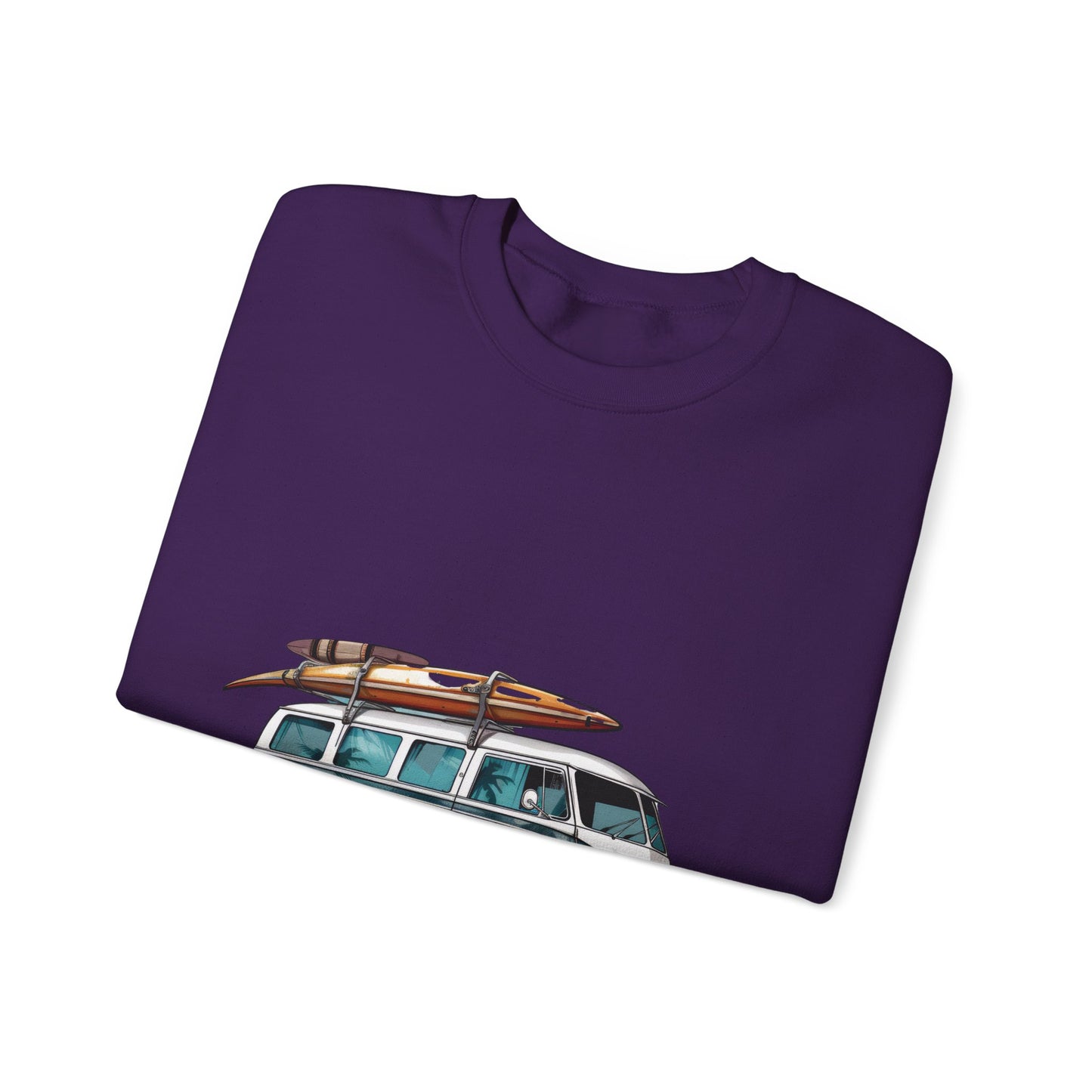 Retro Surf Van - Unisex Heavy Blend™ Crewneck Sweatshirt