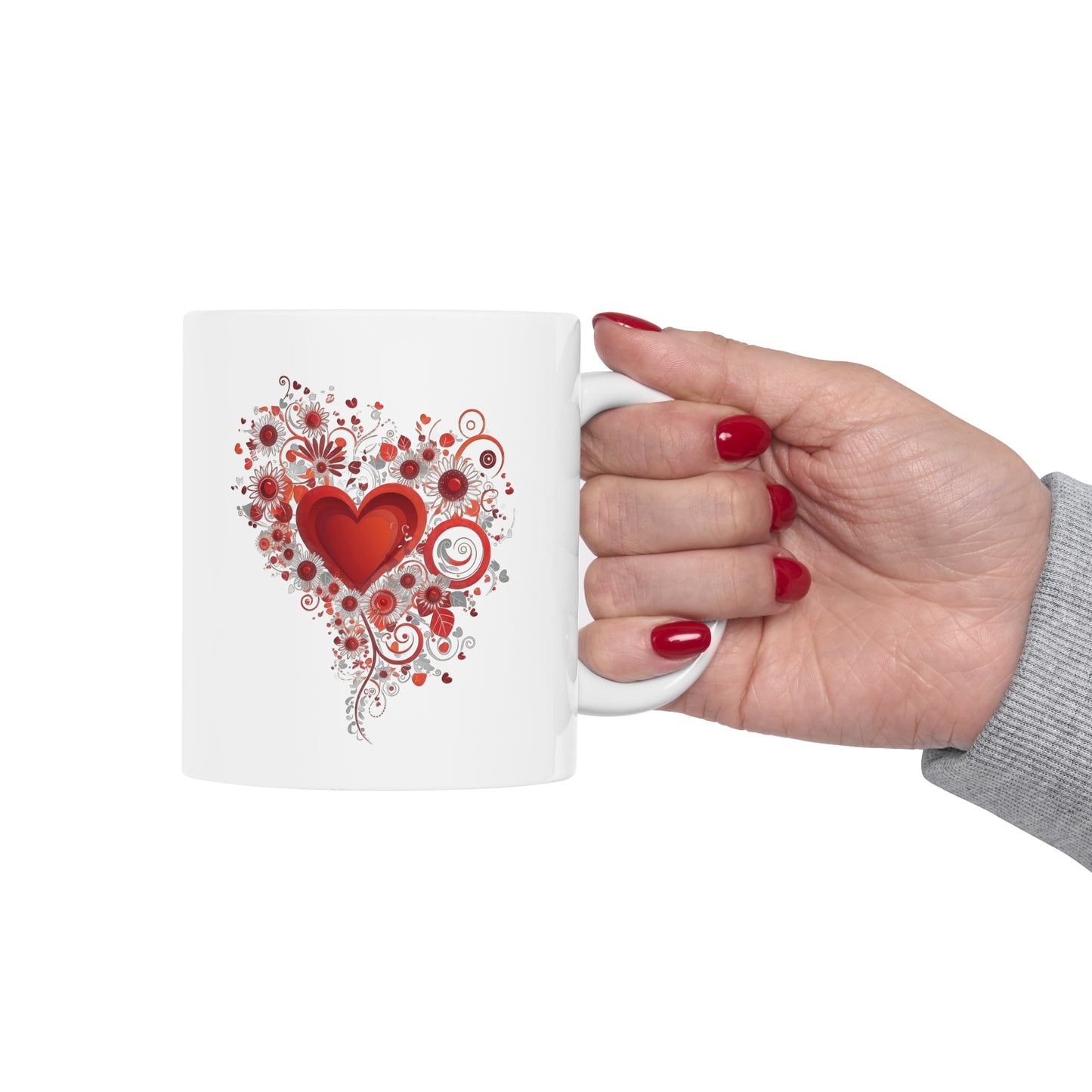 Valentine's Heart: Ceramic Mug 11oz