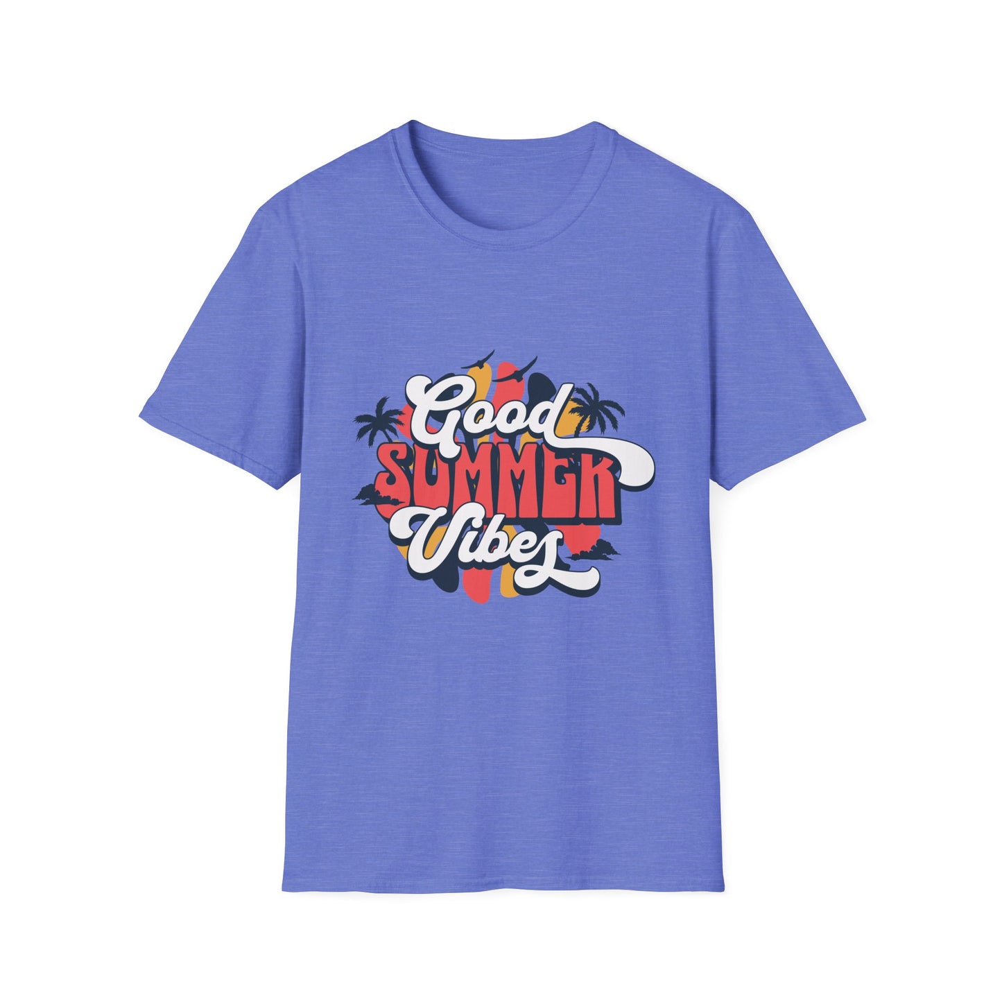 Summer Vibes T-Shirt, Good Summer Vibes Tee, Unisex Graphic Shirt, Beachwear, Vacation Outfit, Casual Wear, Gift Idea