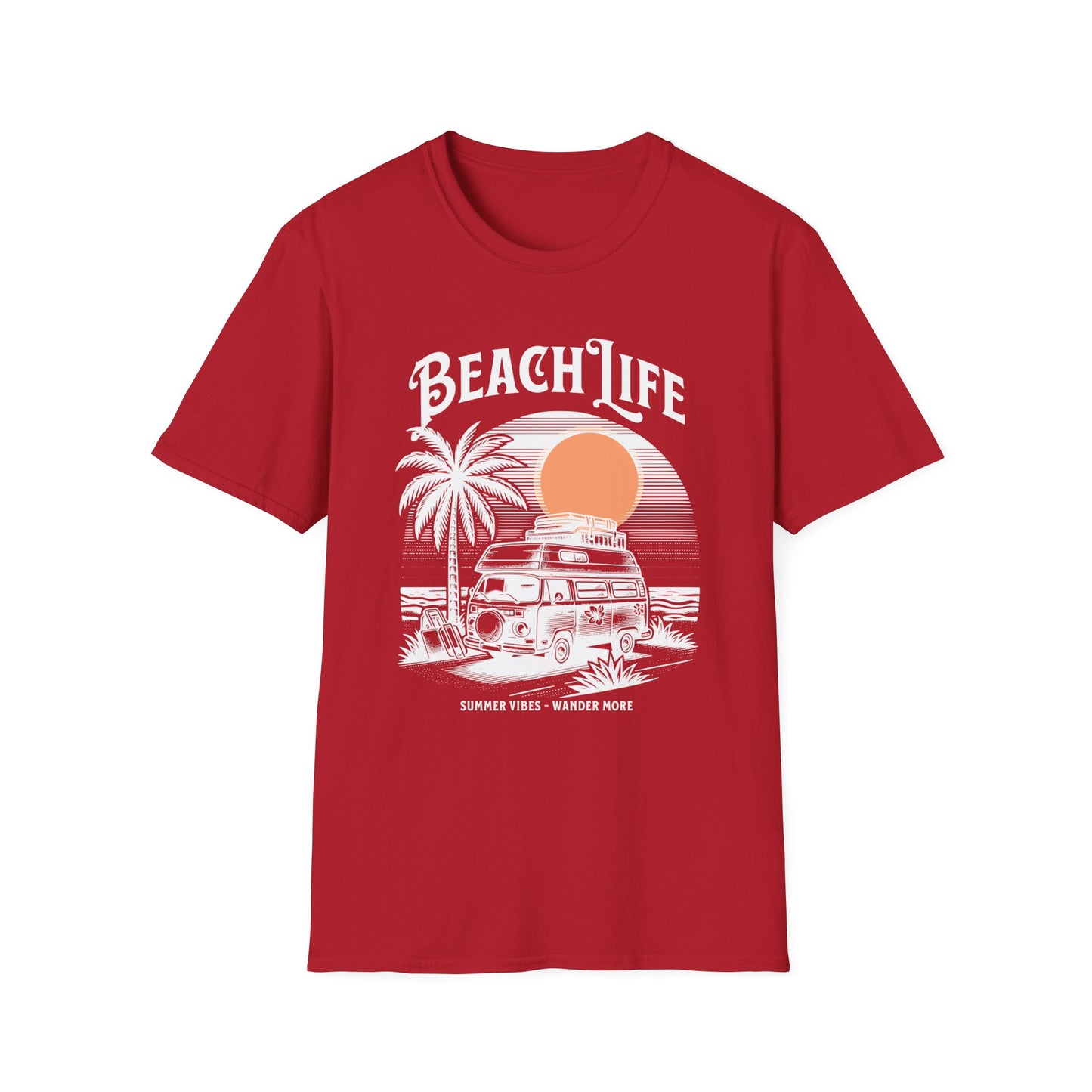 Beach Life T-shirt - Unisex Softstyle T-Shirt