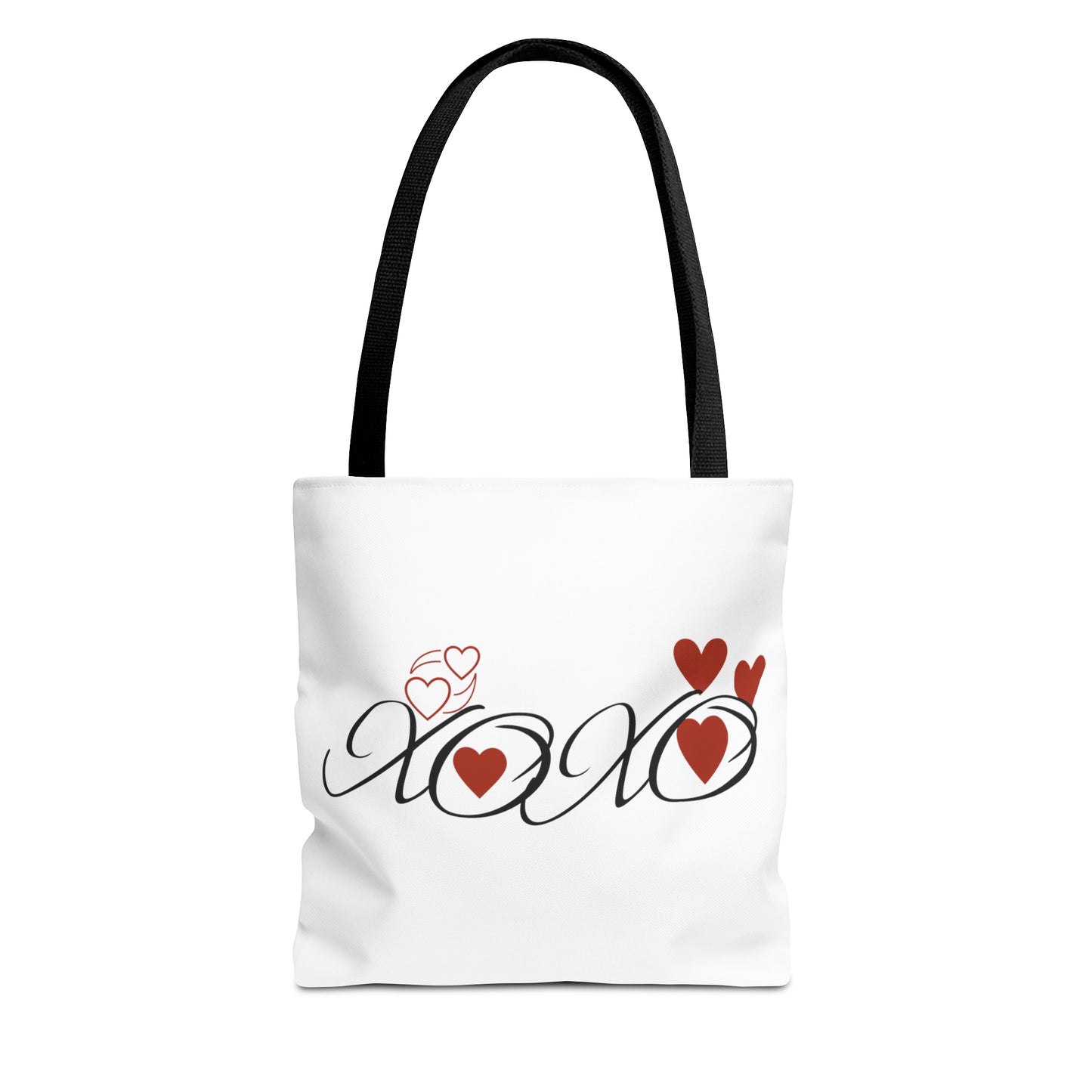 Valentine: XOXO with Hearts - Tote Bag (AOP)