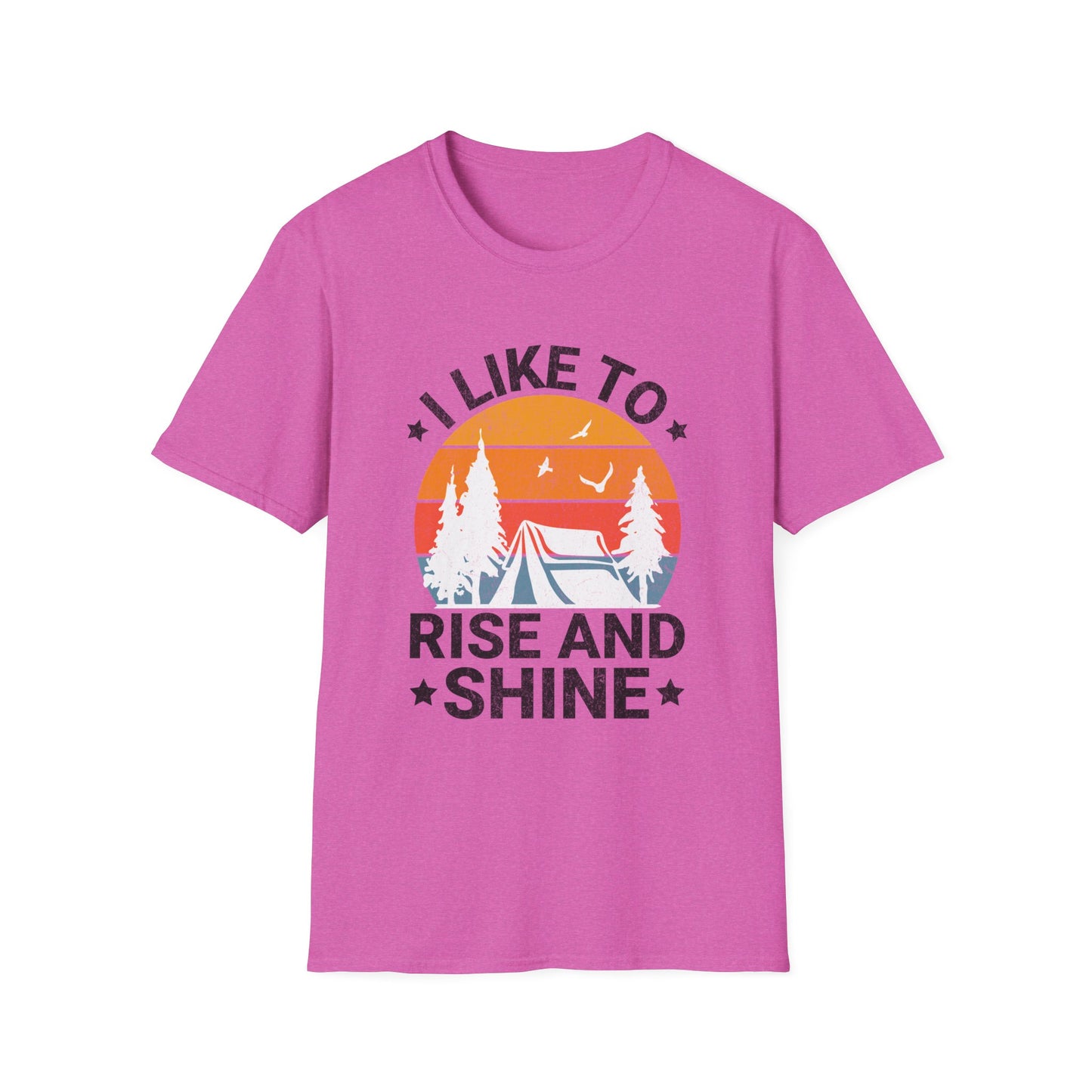 Rise And Shine Graphic Tee, Morning Person Shirt, Positive Vibes T-Shirt, Inspirational Quote Top, Motivational Clothing, Coffee Lover Gift