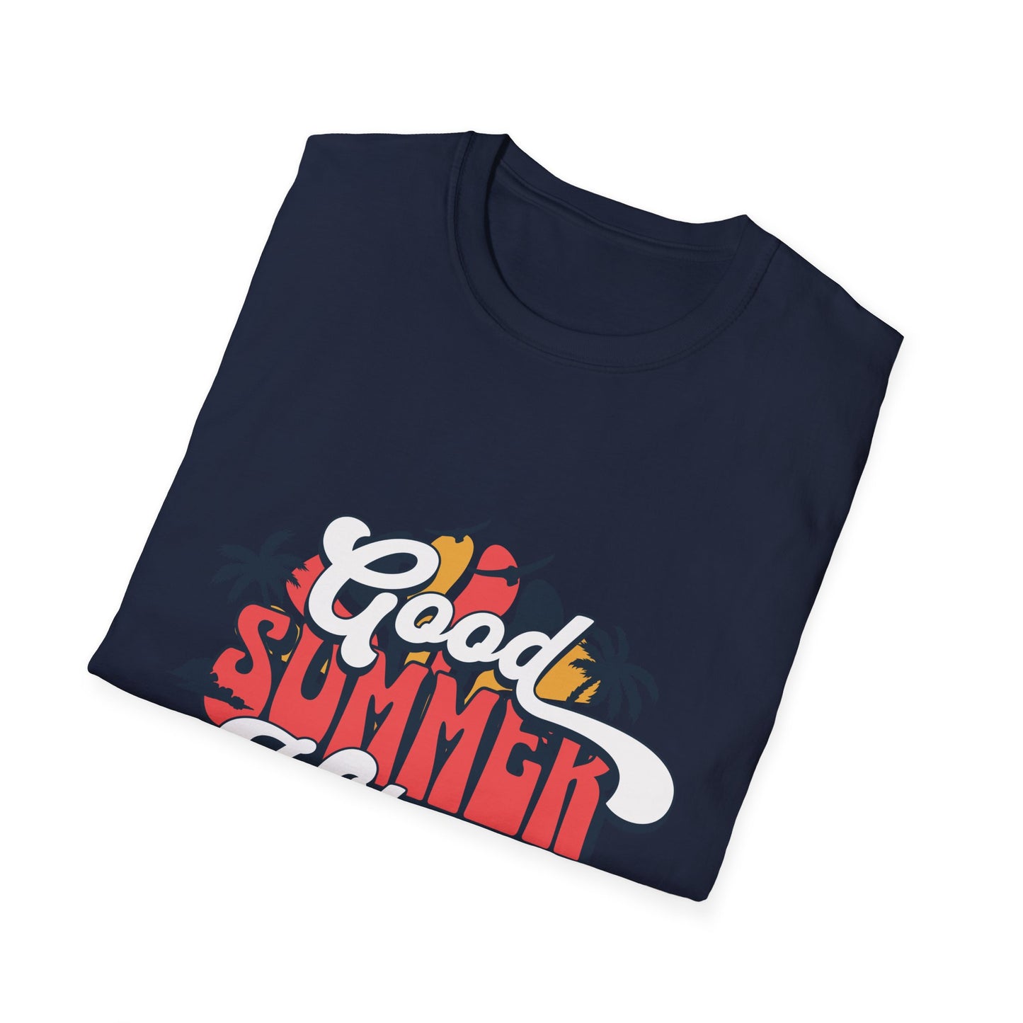 Summer Vibes T-Shirt, Good Summer Vibes Tee, Unisex Graphic Shirt, Beachwear, Vacation Outfit, Casual Wear, Gift Idea