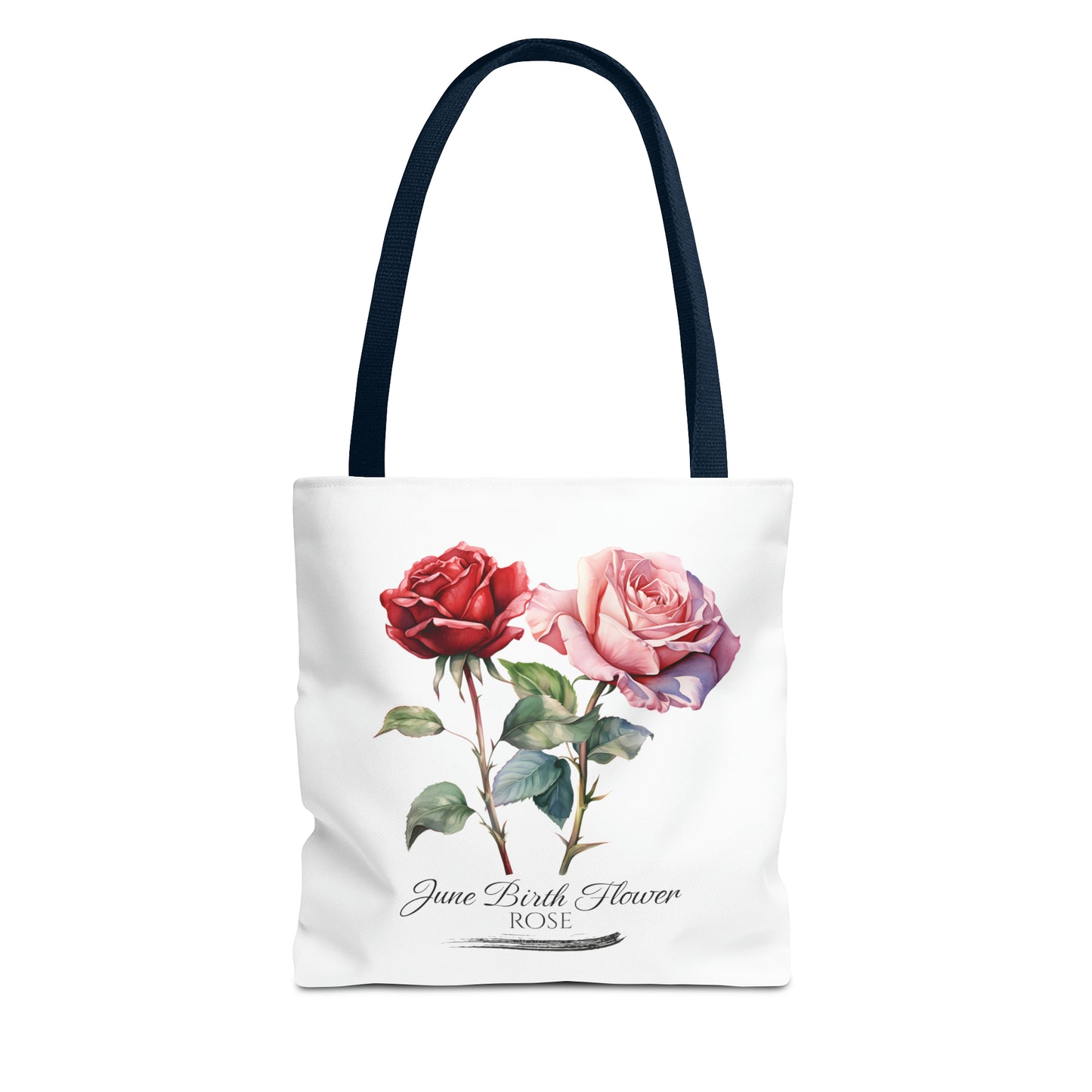 June Birth Flower: Rose - Tote Bag (AOP)