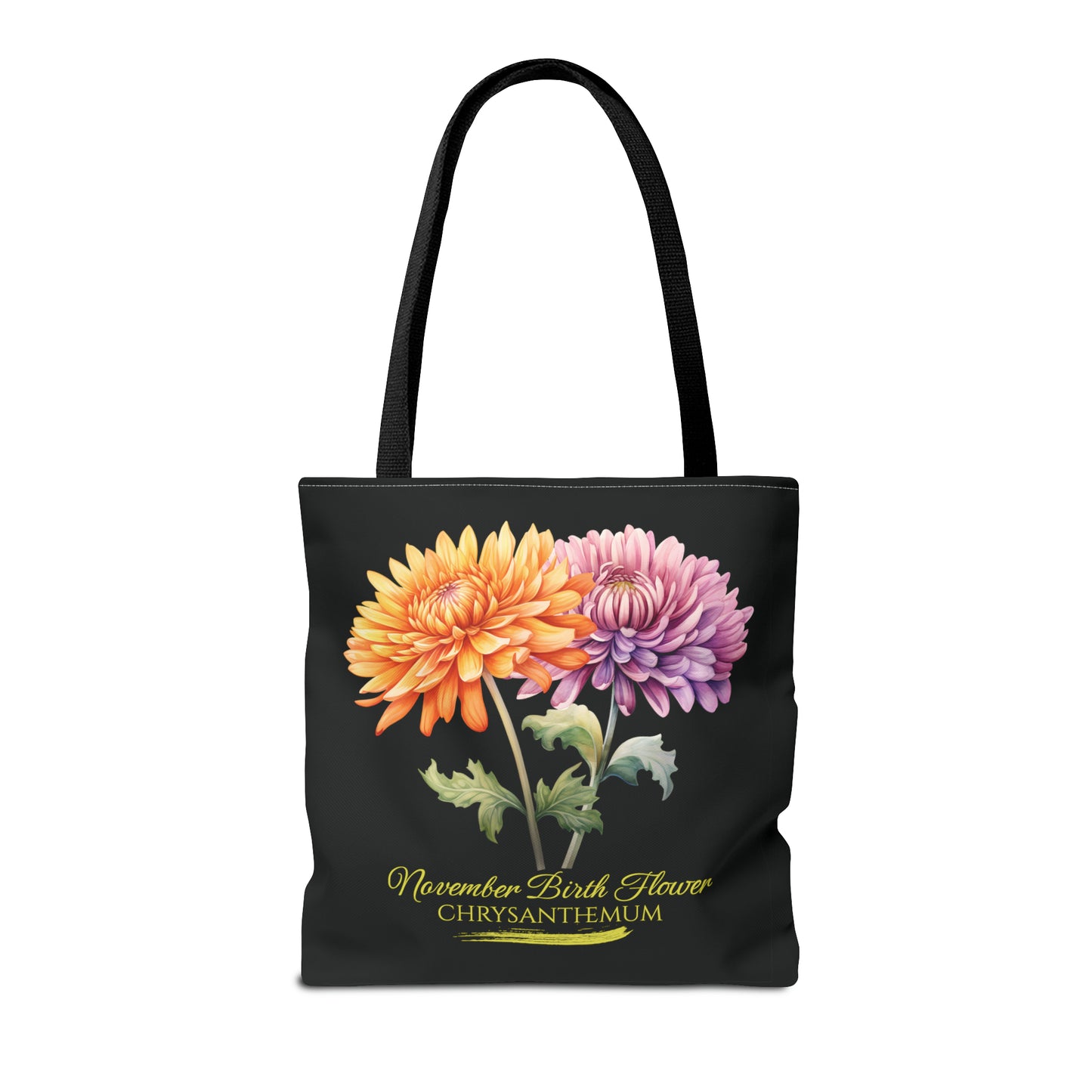 November Birth Flower: Chrysanthemum - Tote Bag (AOP)