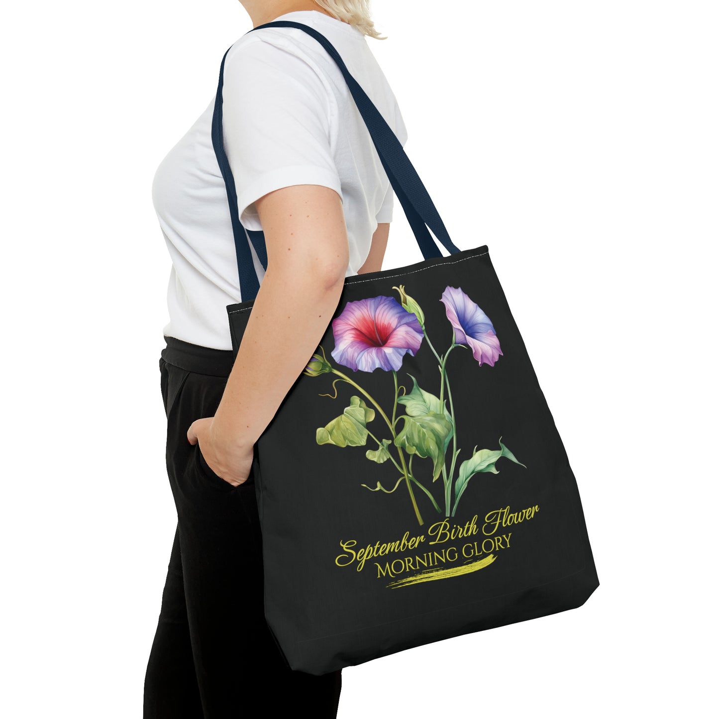 September Birth Flower: Morning Glory - Tote Bag (AOP)