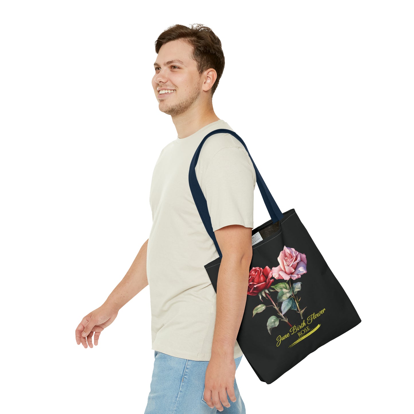 June Birth Flower: Rose - Tote Bag (AOP)