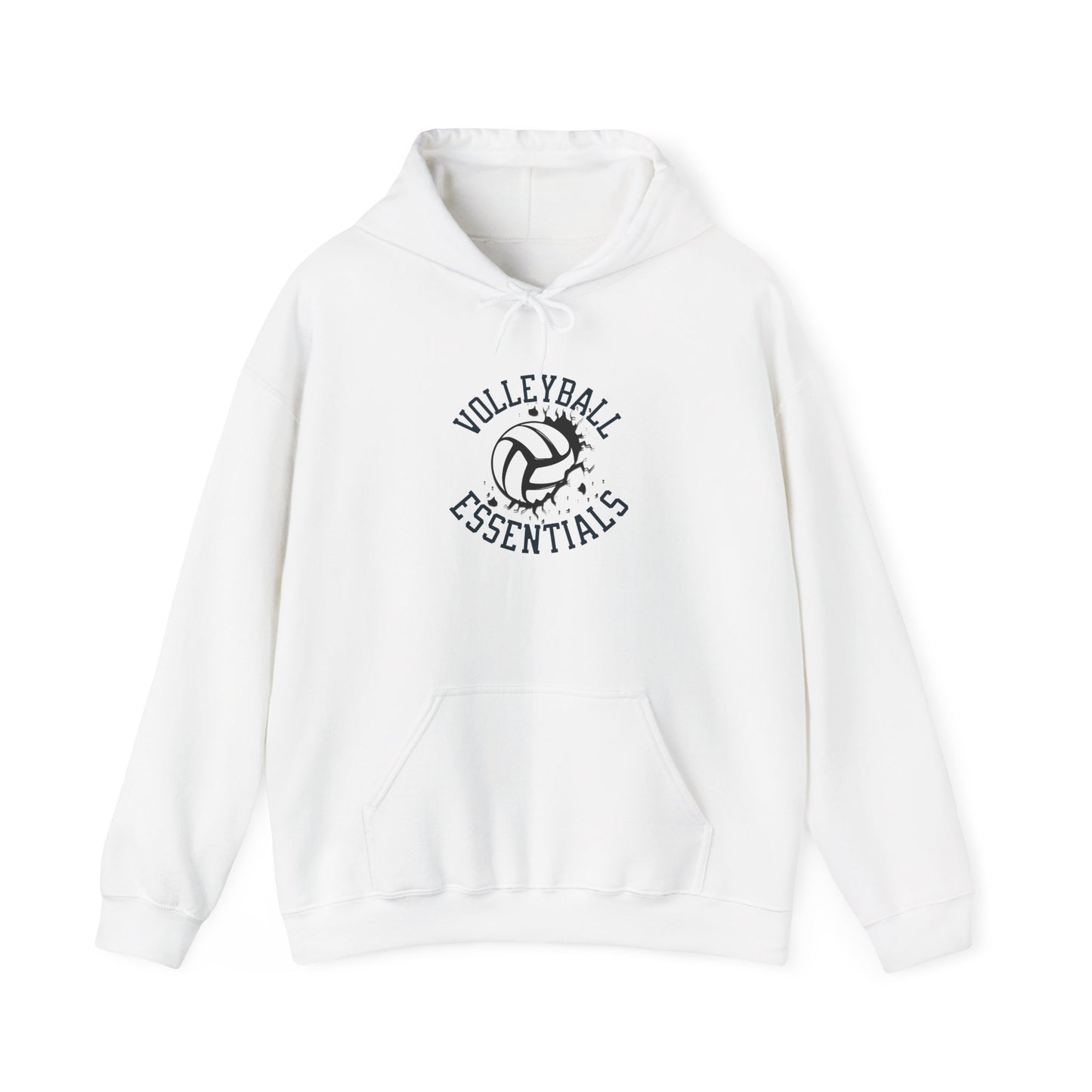 Volleyball Essentials Hoodie, Unisex Heavy Blend Sweatshirt for Players, Sporty Gift, Workout Wear, Casual Comfort
