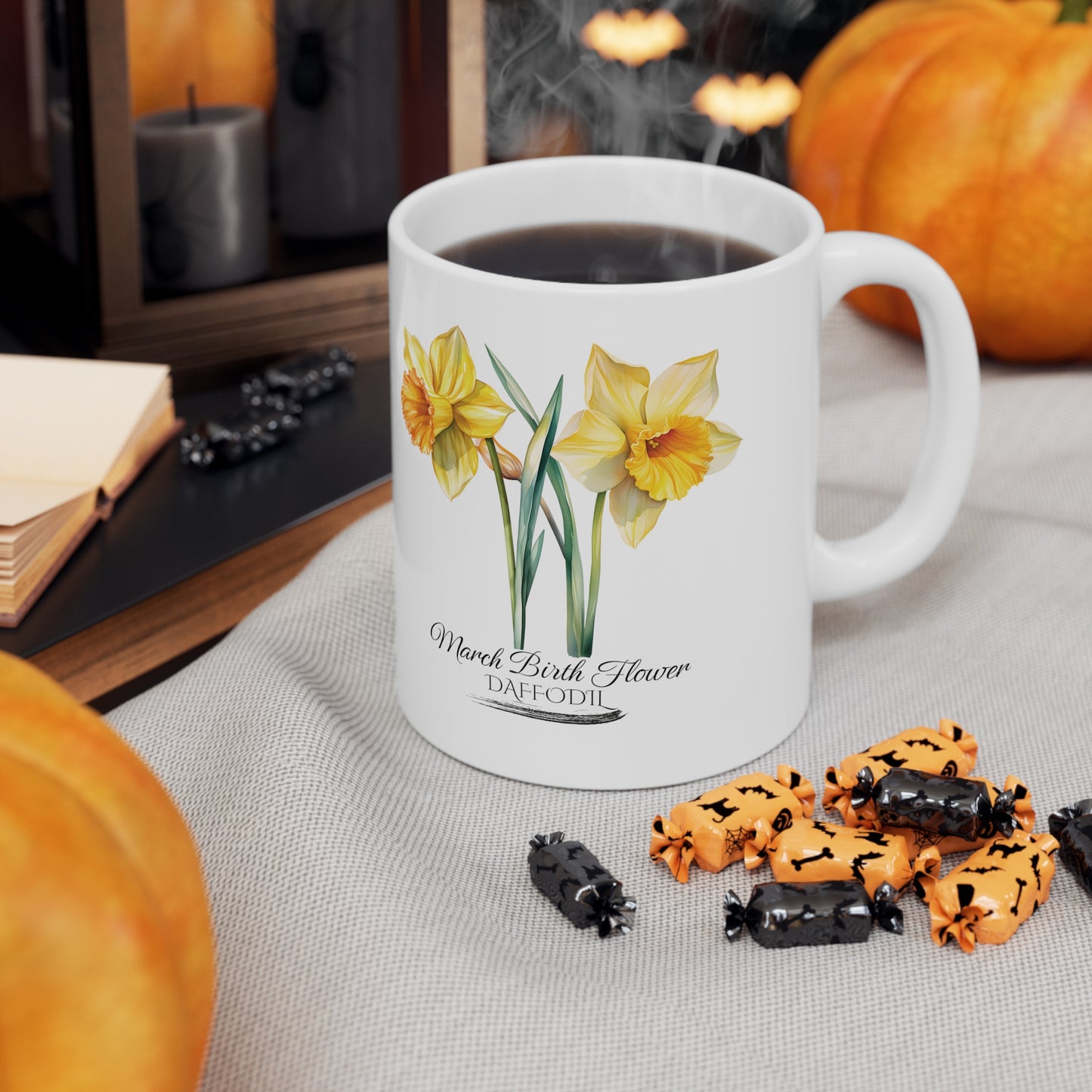 March Birth Flower (Daffodil): Ceramic Mug 11oz