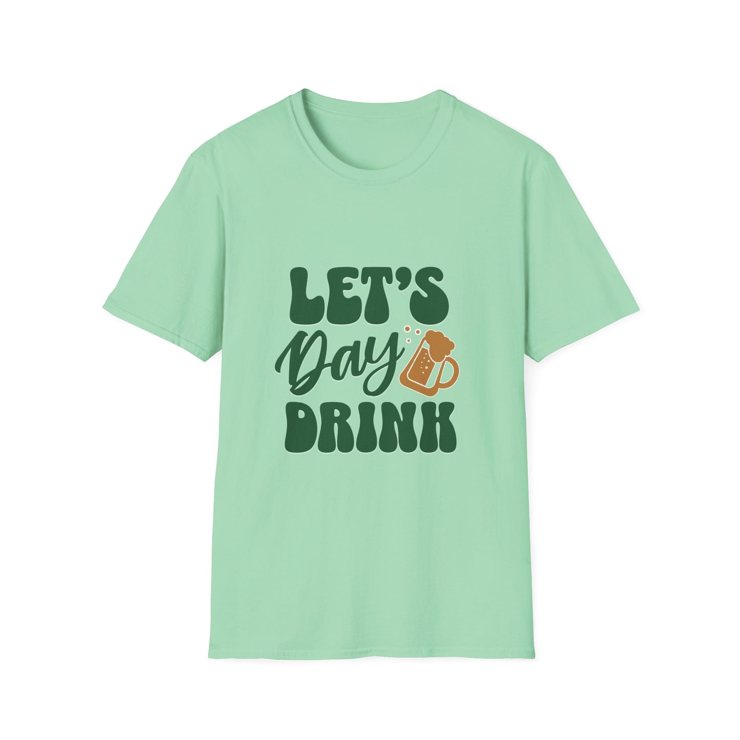 Let's Day Drink Unisex Softstyle T-Shirt - Fun Casual Graphic Tee for Party Lovers