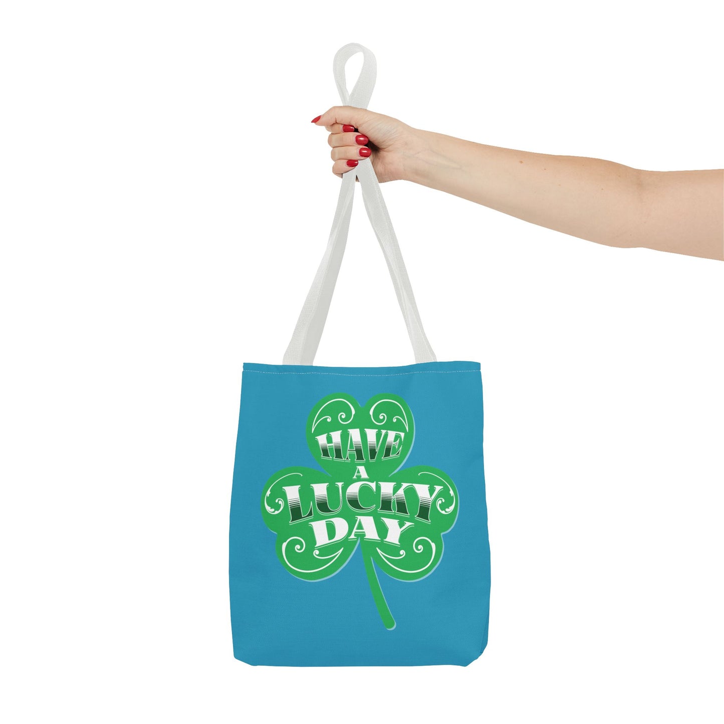 Lucky Day Tote Bag - St. Patrick's Day Gift, Shamrock Design, Eco-Friendly Bag, Fun Everyday Tote, Perfect for Luck!