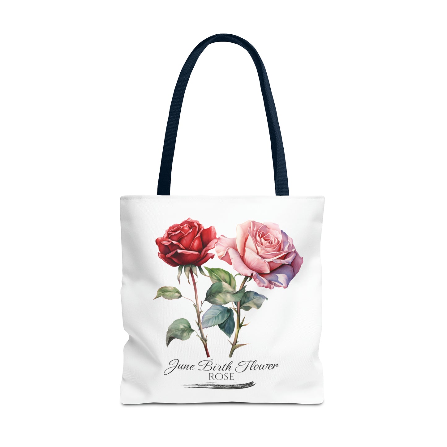 June Birth Flower: Rose - Tote Bag (AOP)