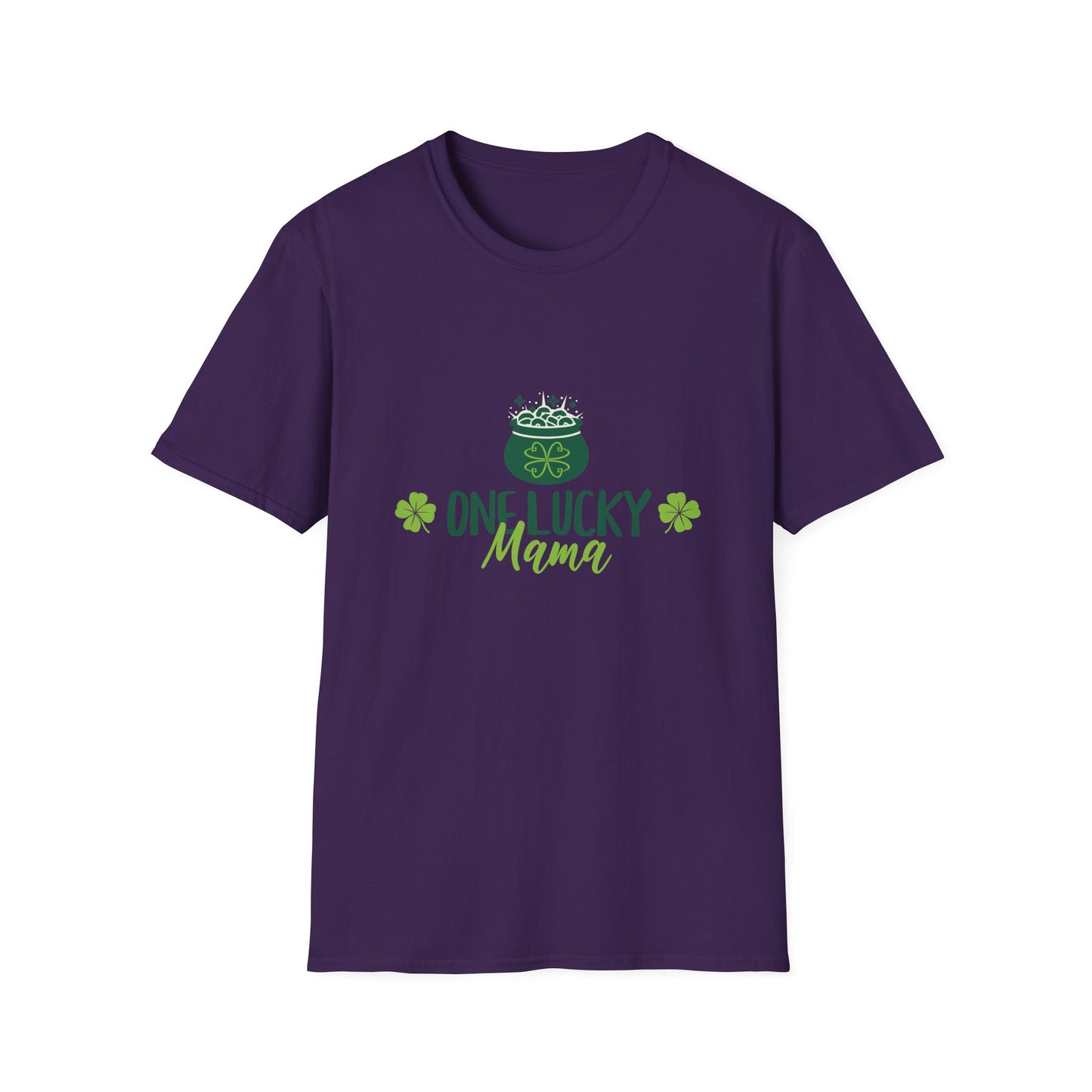 One Lucky Mama Unisex Softstyle T-Shirt for St. Patrick's Day