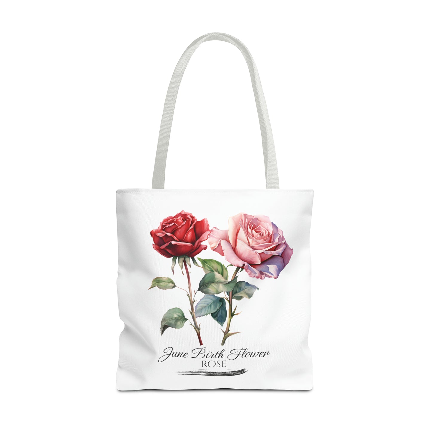 June Birth Flower: Rose - Tote Bag (AOP)