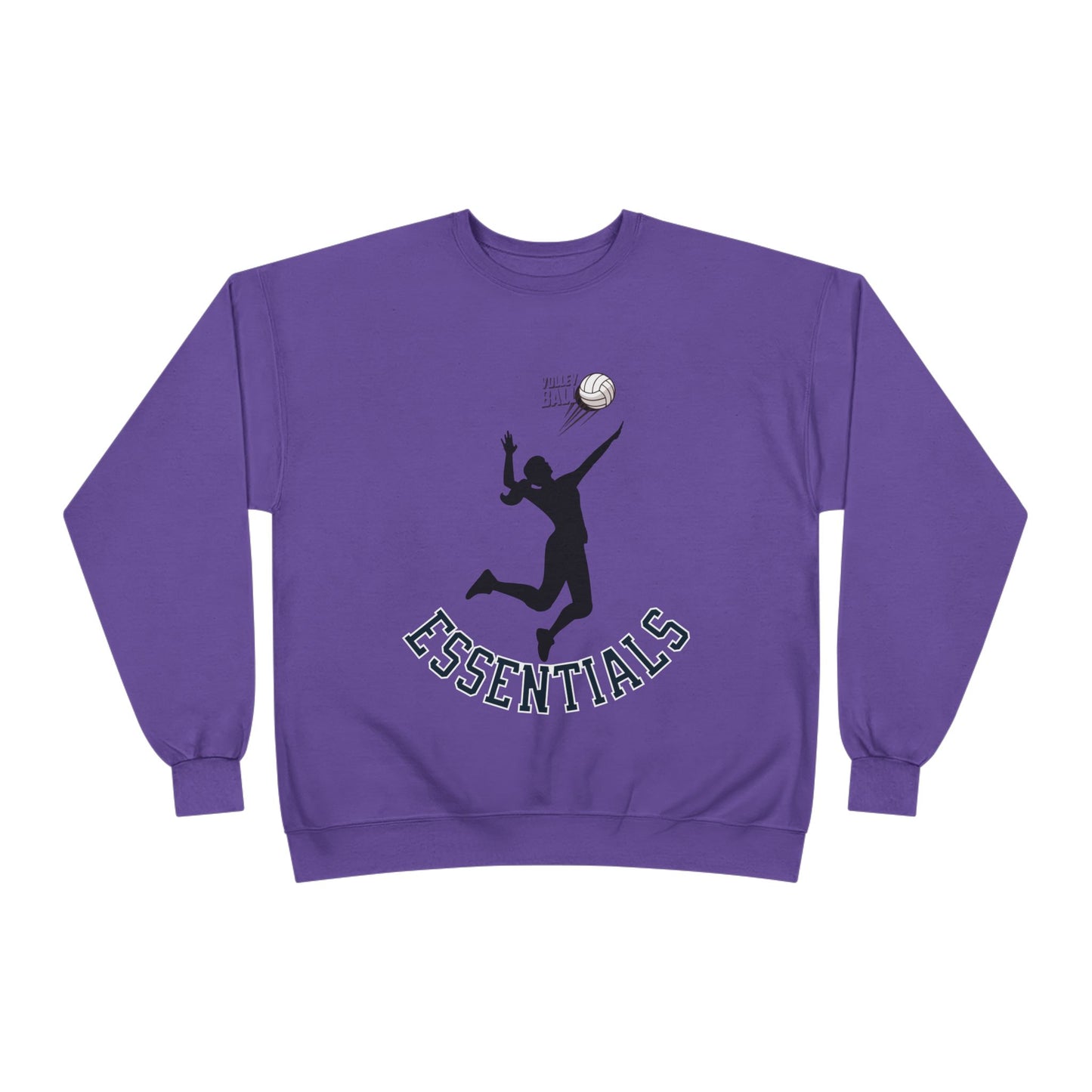 Stylish Eco-Friendly Crewneck Sweatshirt with 'Essentials' Graphic | Ideal for Athletes, Casual Wear, Sports Events and Holiday Gifts