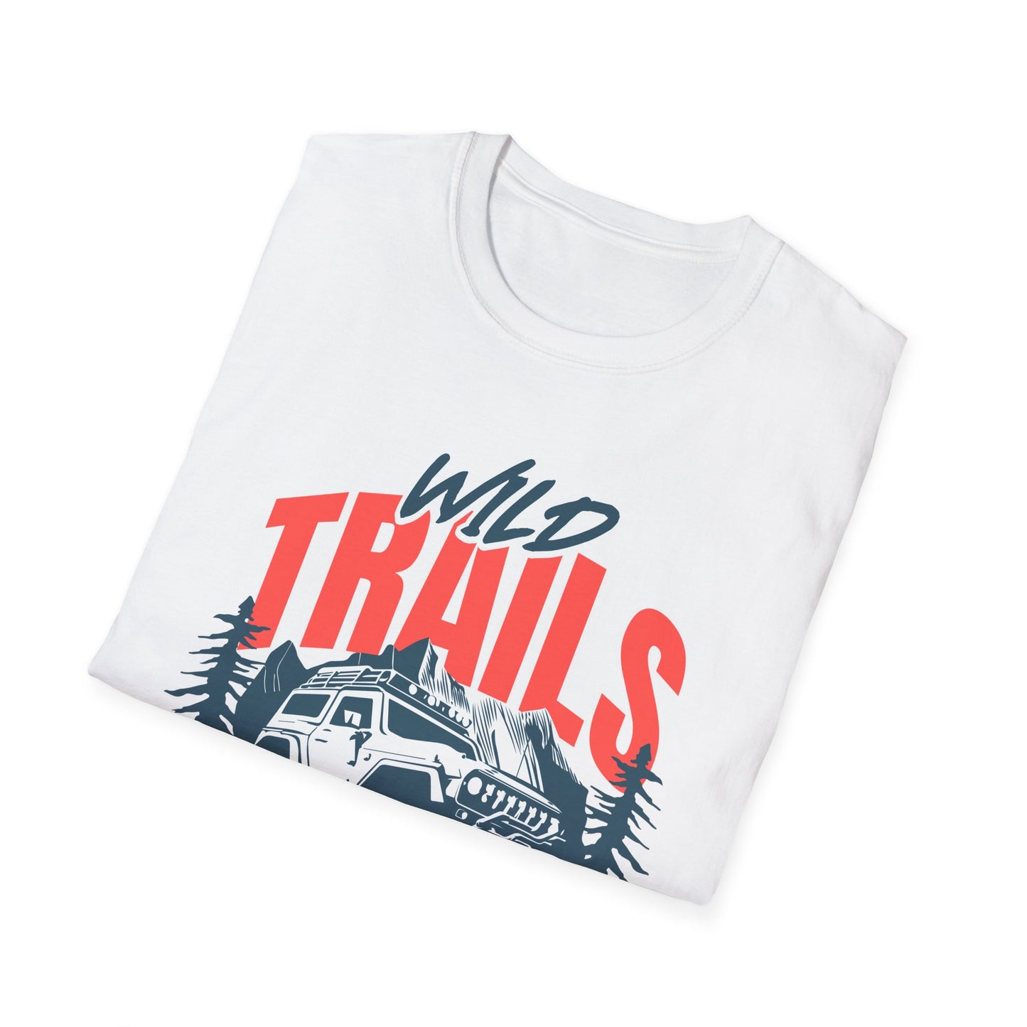 Adventure Trails Unisex T-Shirt, Outdoors Nature Tee, Hiking Wanderlust Shirt, Wilderness Exploration Top, Mountain Camping Apparel
