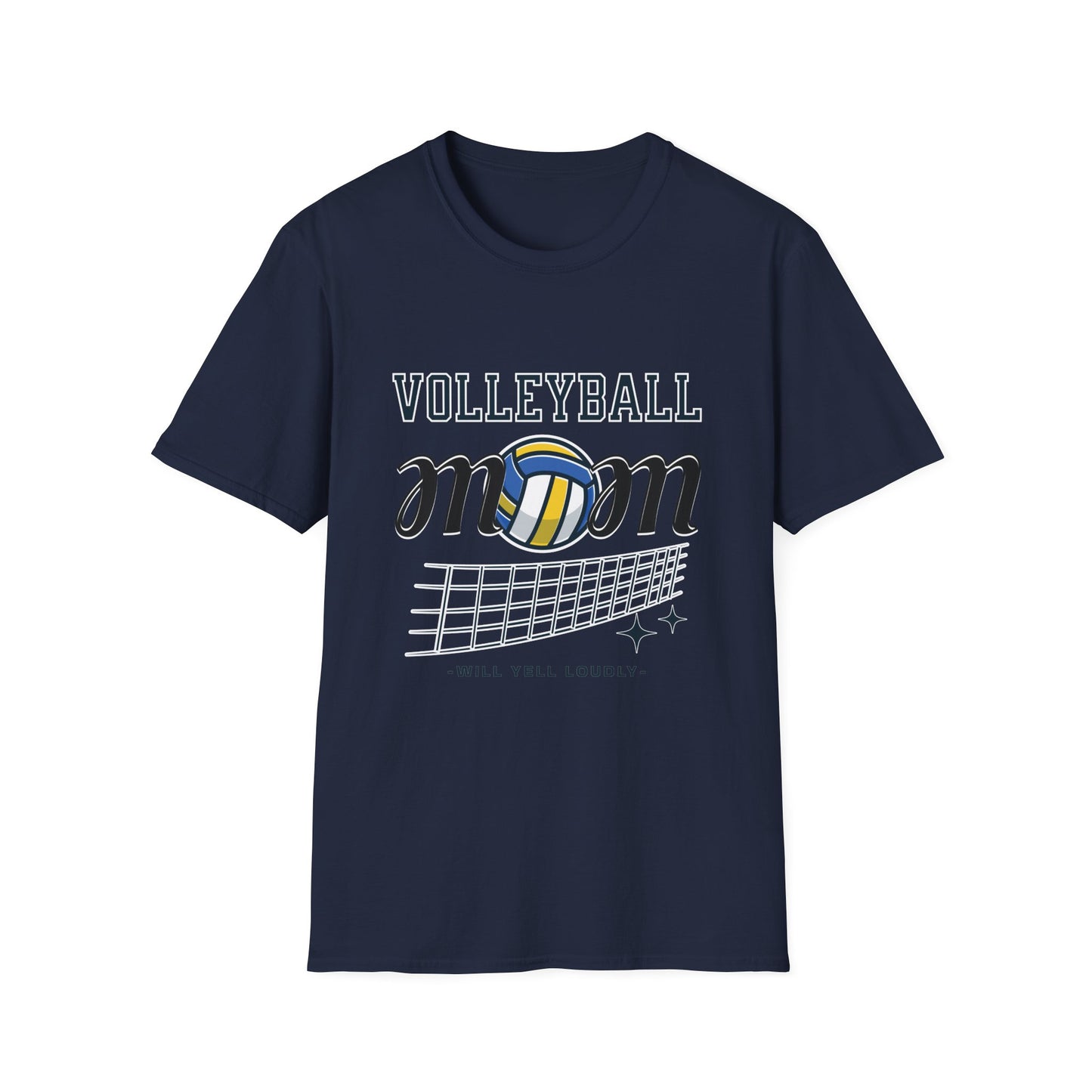 Volleyball Mom T-Shirt | Soft Unisex Tee for Sports Moms | Great for Gifts, Teamwear, Casual Outings, and Holidays